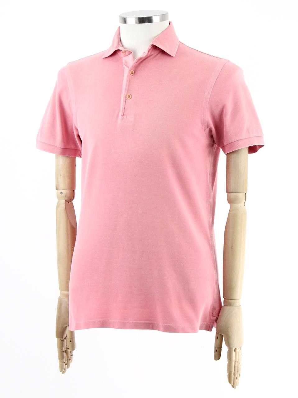 Gran Sasso GRAN SASSO Cotton pink polo shirt Size US M / EU 48-50 / 2 - 2 Thumbnail