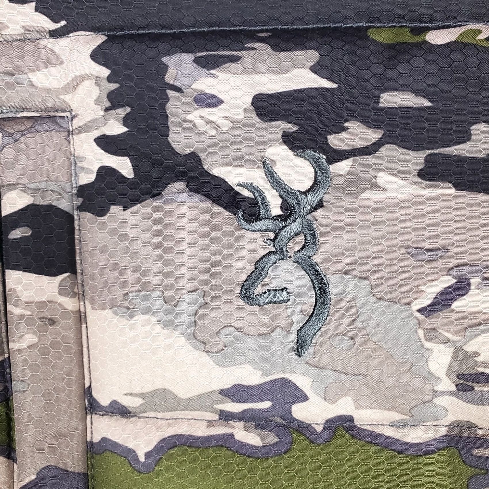 Vintage Browning Mens Full Zip Hooded Ovix Camouflage Primaloft Silver Insulated Jacket Training Weather Wear Jacket Size US L / EU 52-54 / 3 - 4 Thumbnail