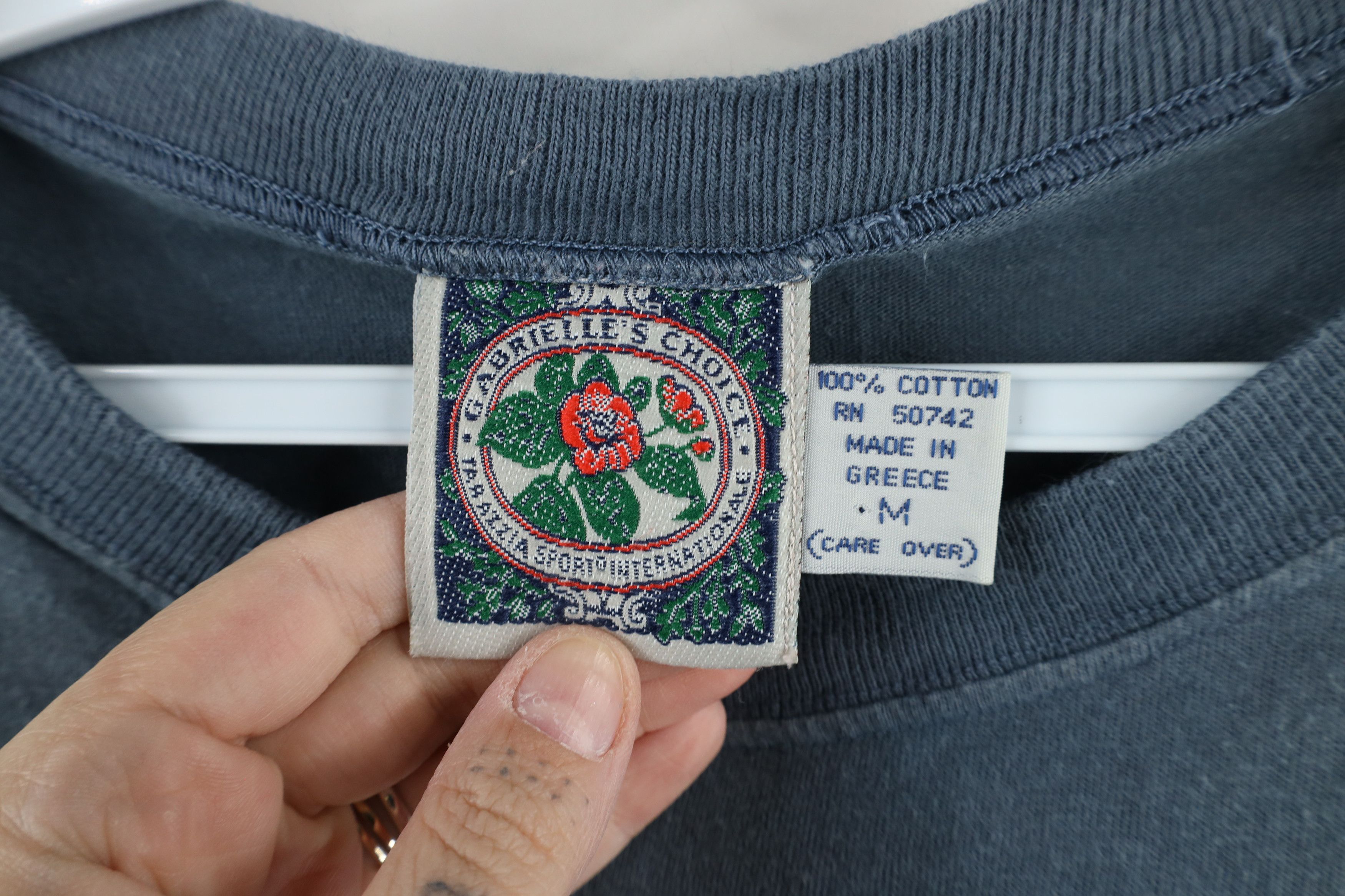 Vintage Vintage 90s Streetwear Blank Cropped Fit Pocket T-Shirt Size M / US 6-8 / IT 42-44 - 6 Thumbnail