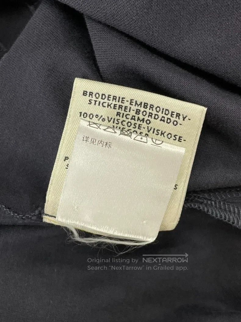 Hermes Hermes Navy Blue Embroidered Short Sleeve T-Shirt Size XS / US 0-2 / IT 36-38 - 7 Thumbnail