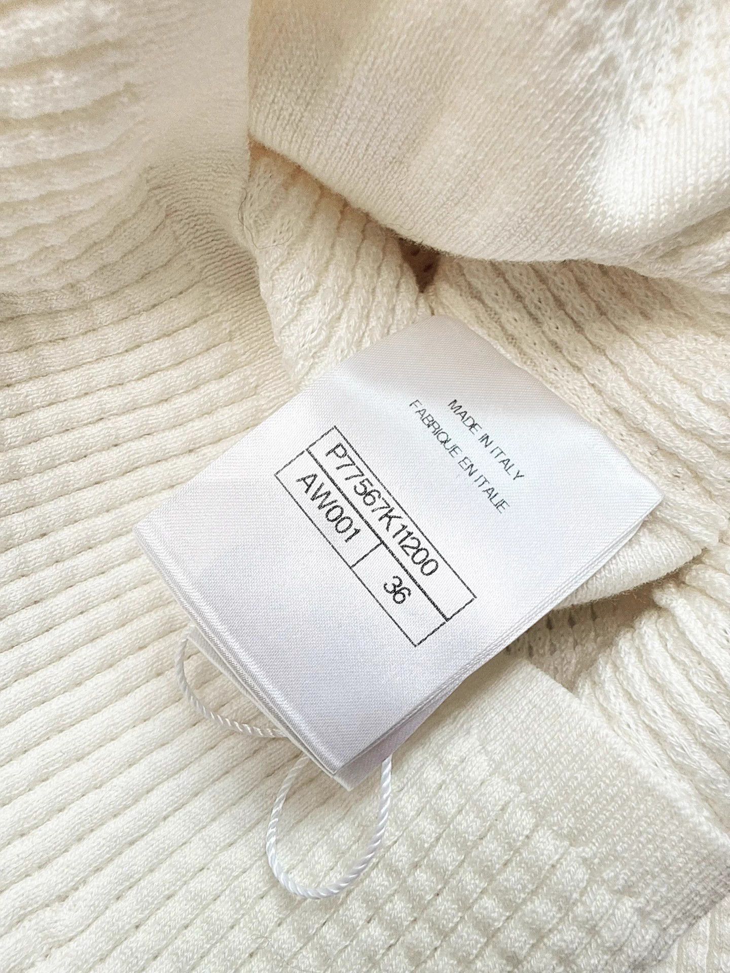 Chanel Chanel 24A White Waffle Bow Drawstring Cami 36 Size XS / US 0-2 / IT 36-38 - 6 Thumbnail