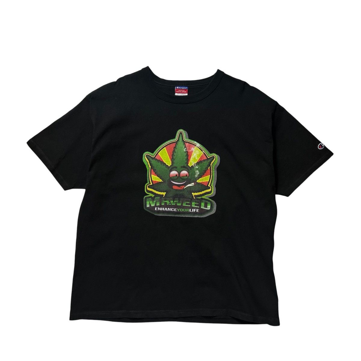 Champion Vintage Champion Mr.weed Graphic T-Shirt Size US XL / EU 56 / 4 - 1 Thumbnail