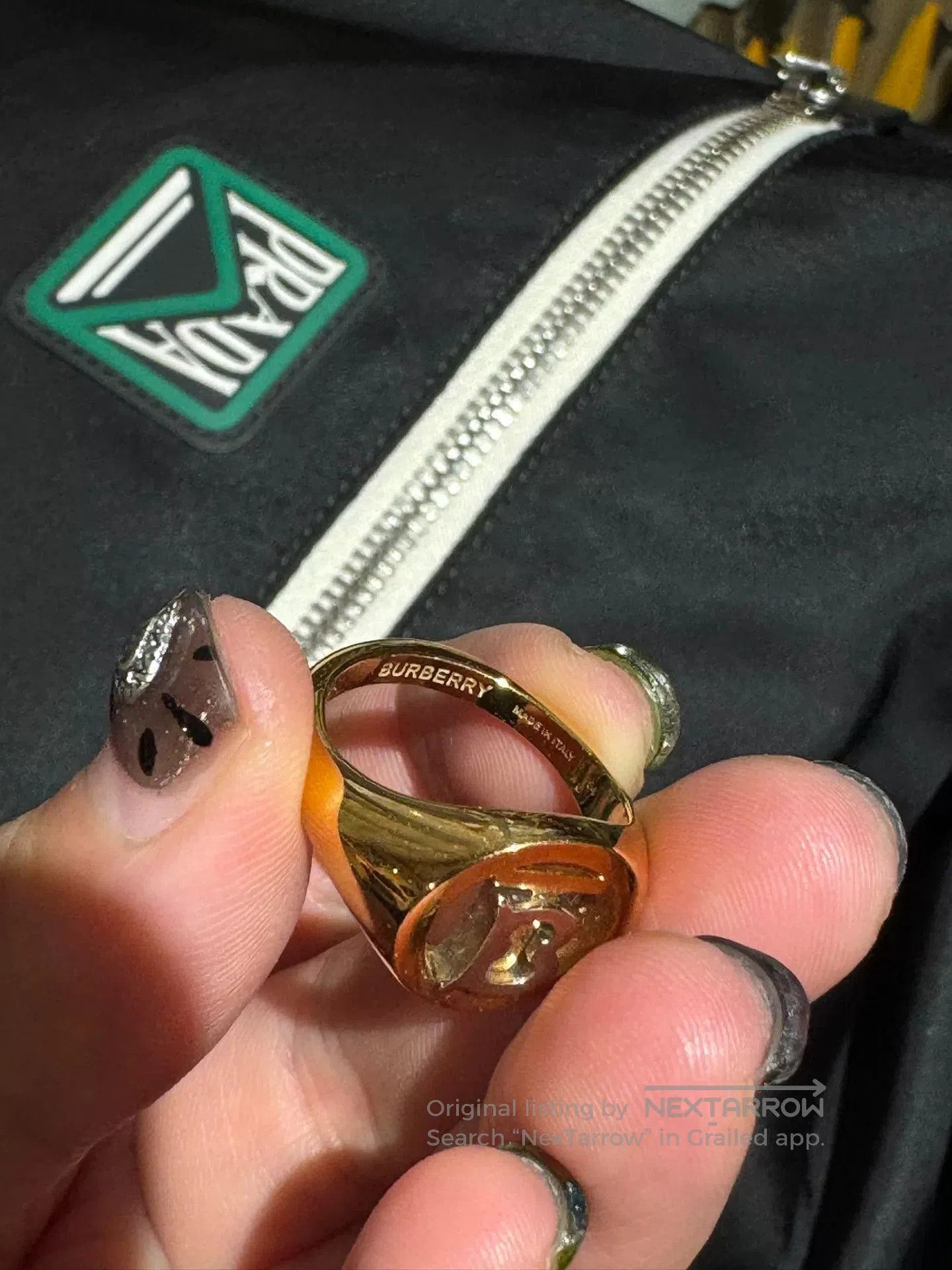 Burberry Burberry Colorful Diamond Earrings and Ring. Size ONE SIZE - 2 Thumbnail