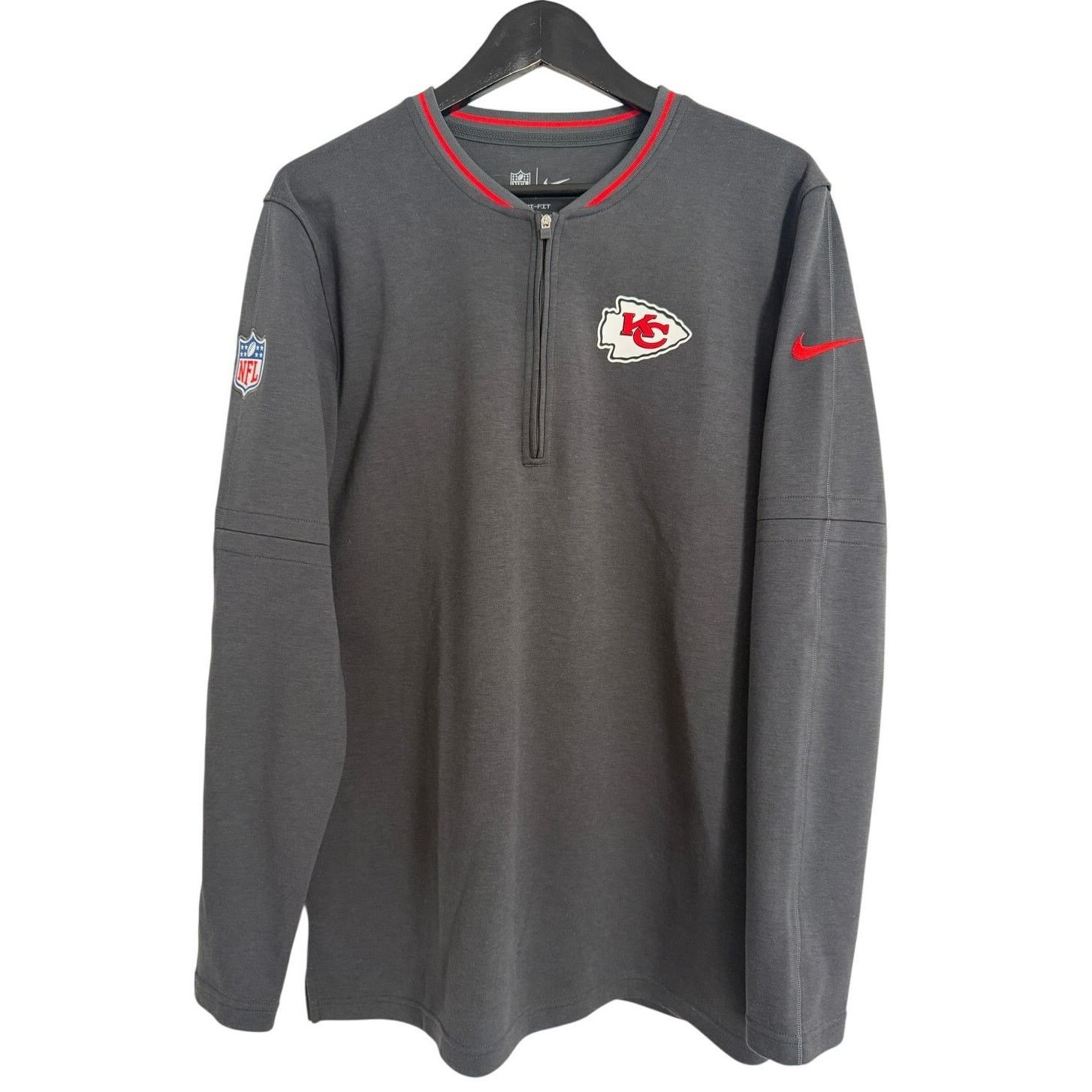 Nike Kansas City Chiefs Nike 1/4-Zip Men's Size Medium Size US M / EU 48-50 / 2 - 1 Thumbnail