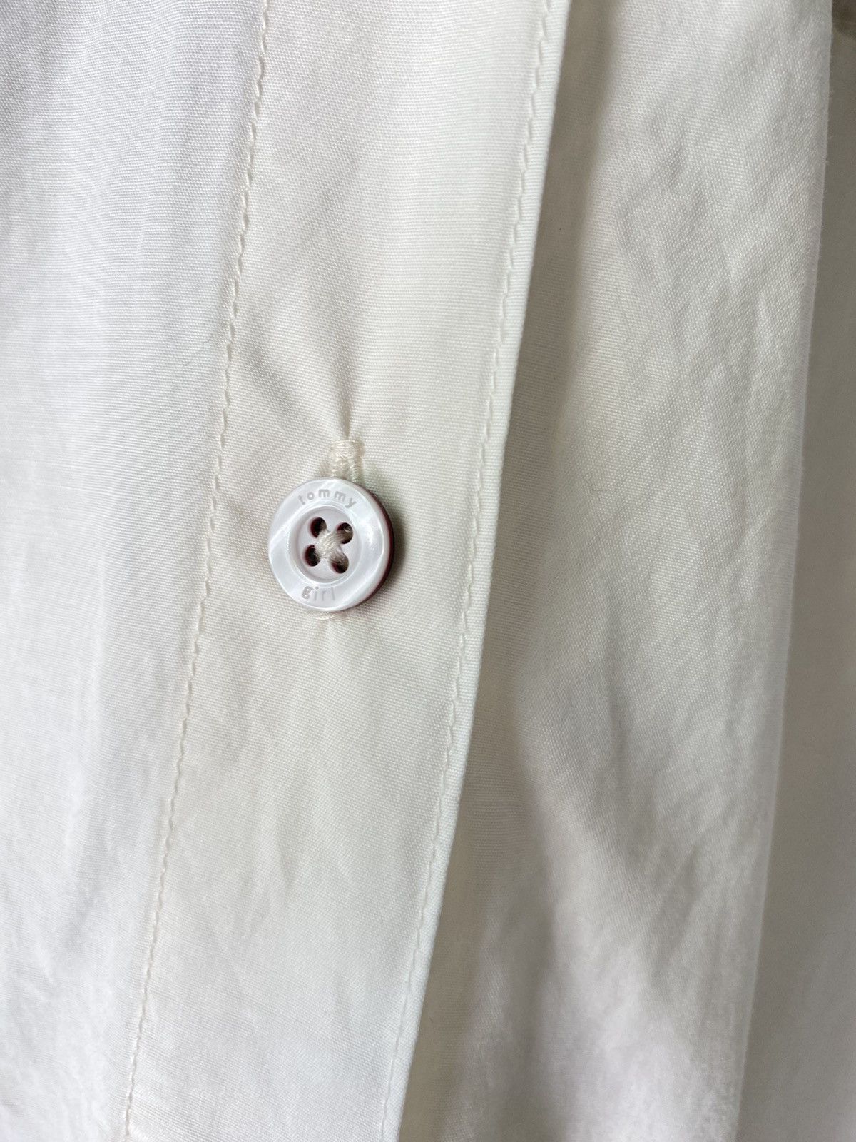 Tommy Hilfiger Tommy Girl White Shirt with Embroidered Logo Size ONE SIZE - 10 Thumbnail