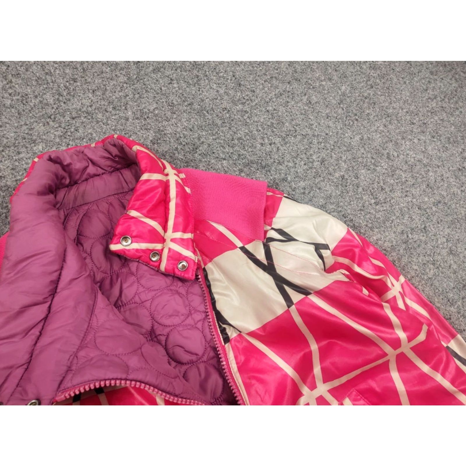 Diesel VINTAGE Diesel Y2K Style Reversible Quilted Zip Vest Jacket Women L Pink 90s Quilted Reversible Vest Jacket Size L / US 10 / IT 46 - 7 Thumbnail