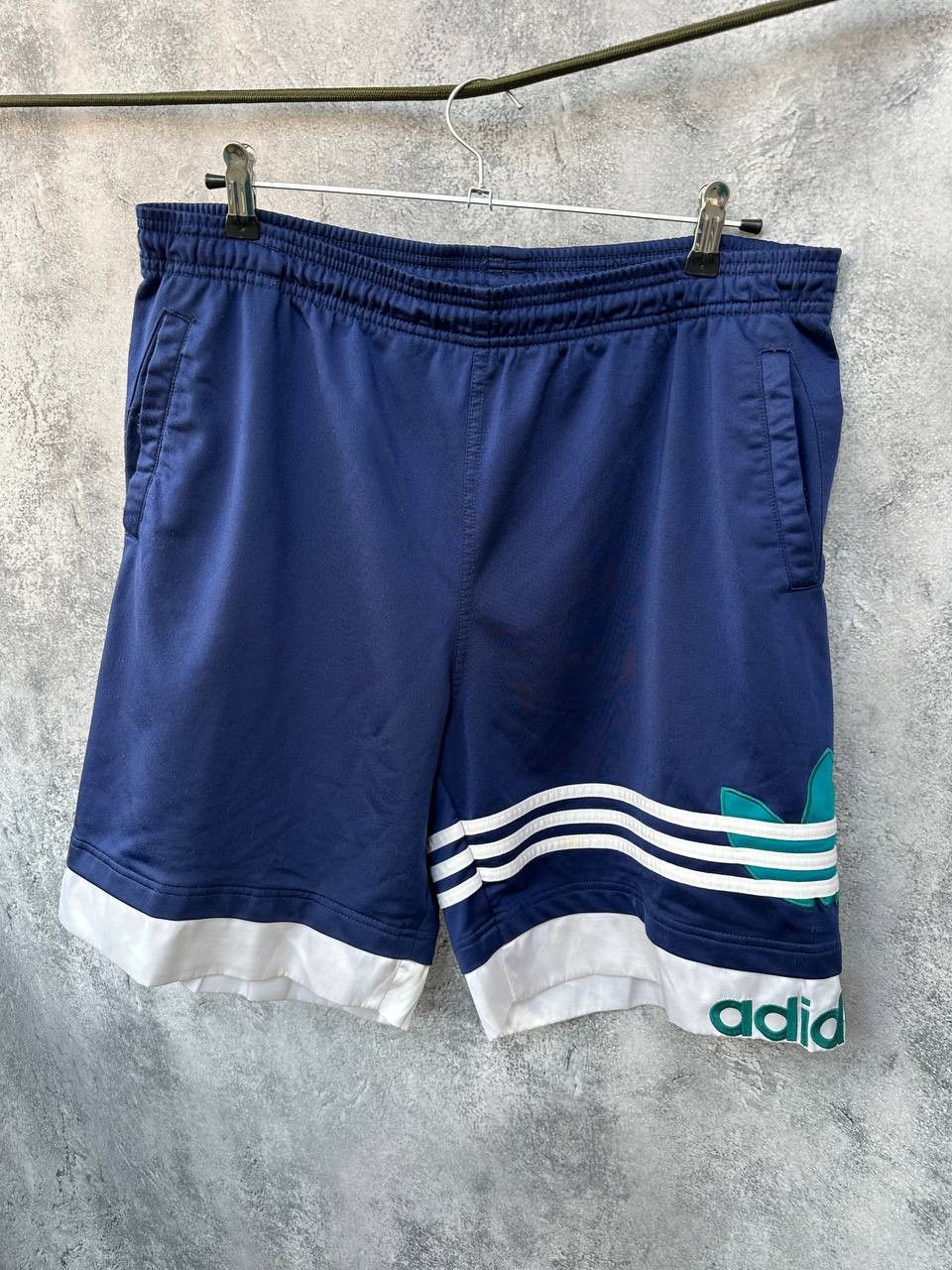 Adidas × Vintage Adidas Vintage Retro Trefoil Shorts 90s 3-Stripes Size US 40 / EU 56 - 2 Thumbnail