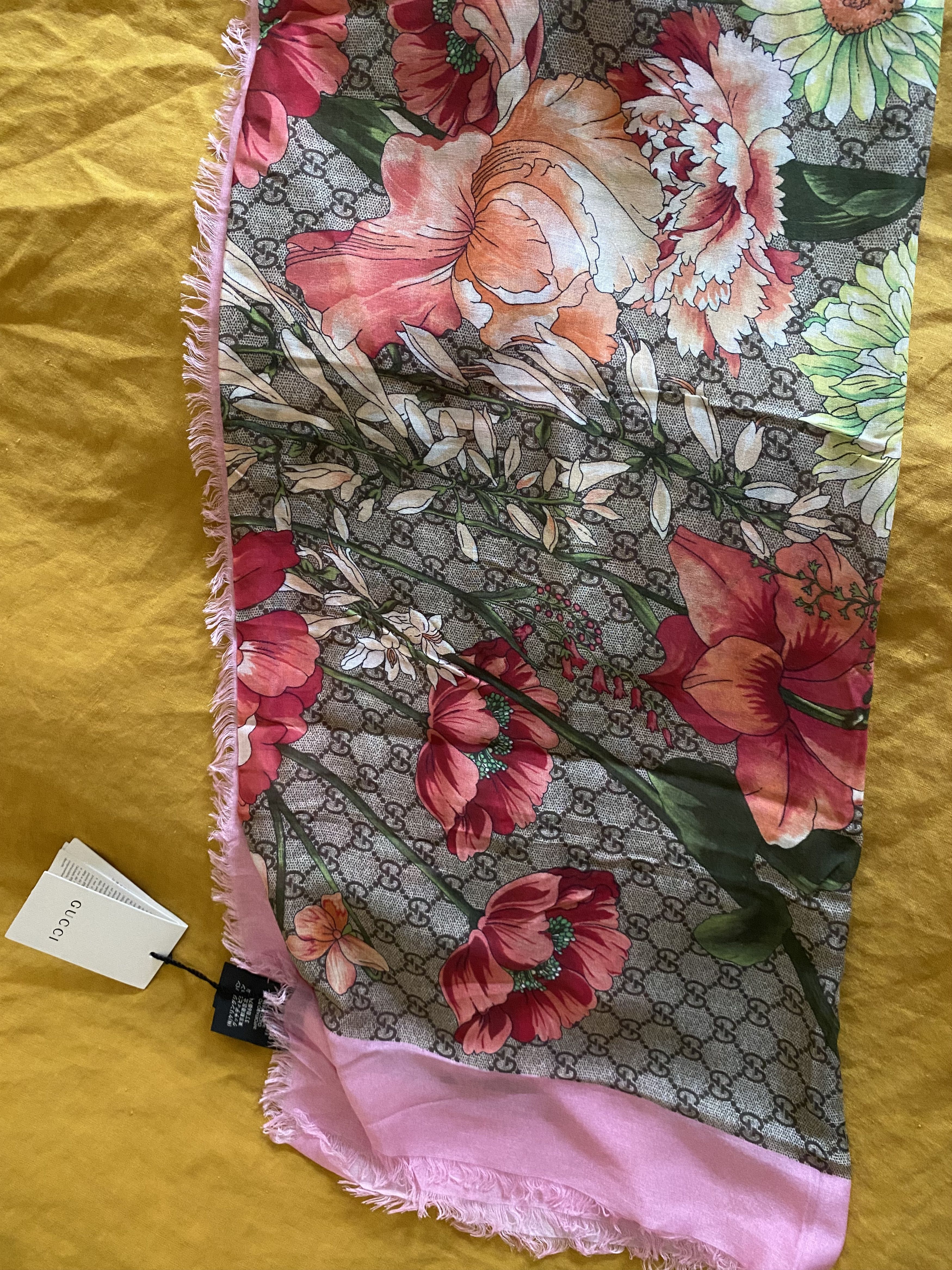 Gucci WOMENS SILK shawl Size ONE SIZE - 2 Thumbnail