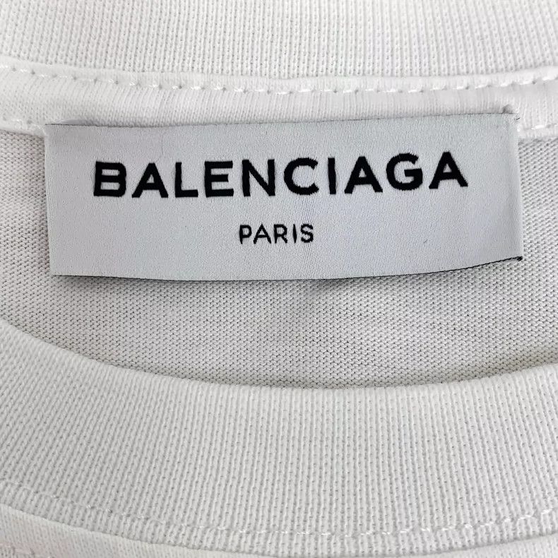 Balenciaga Balenciaga White monogrammed embroidered cotton crew neck Size US S / EU 44-46 / 1 - 6 Thumbnail