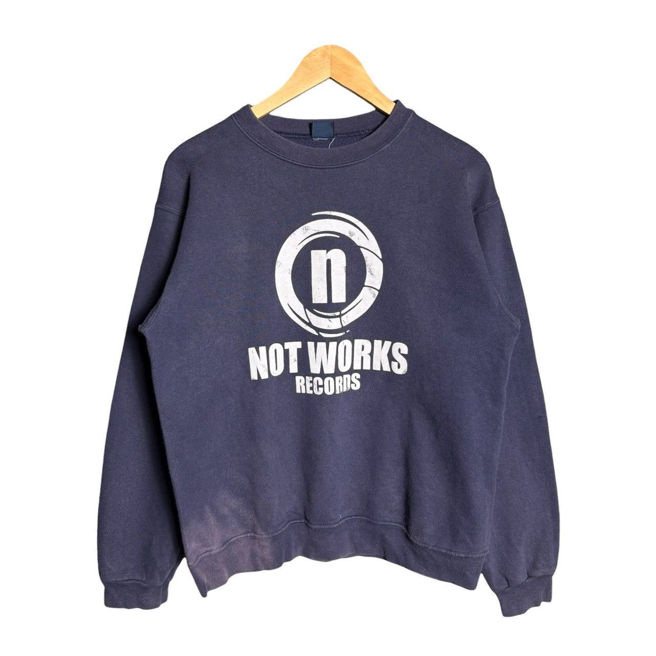 Band Tees Vintage Not Works Records Sweatshirt Distressed Band Tee 90s Size US M / EU 48-50 / 2 - 1 Thumbnail