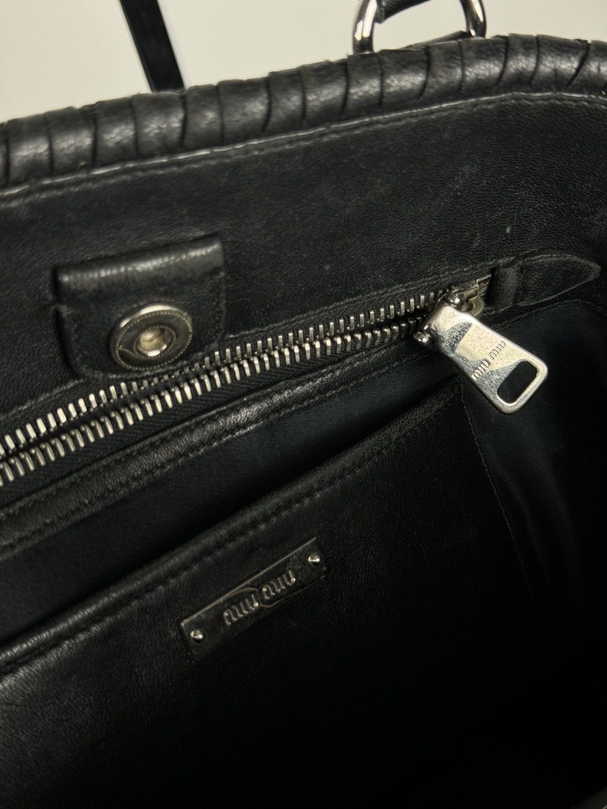 Miu Miu Leather bag Miu Miu Crystal original streetwear luxury item Size ONE SIZE - 4 Thumbnail