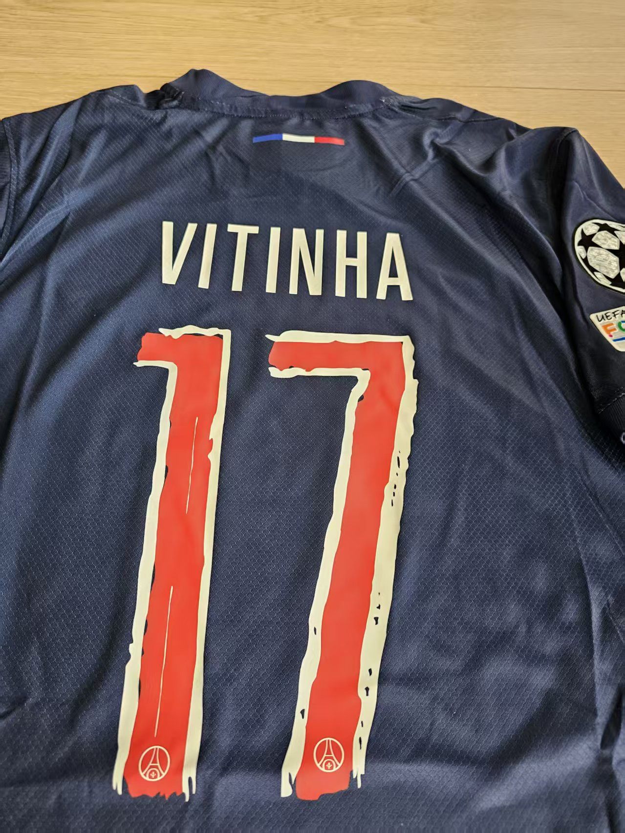 Other 2025 PSG #17 Vitinha Ferreira Jersey Home UEFA Champions Size US M / EU 48-50 / 2 - 5 Thumbnail