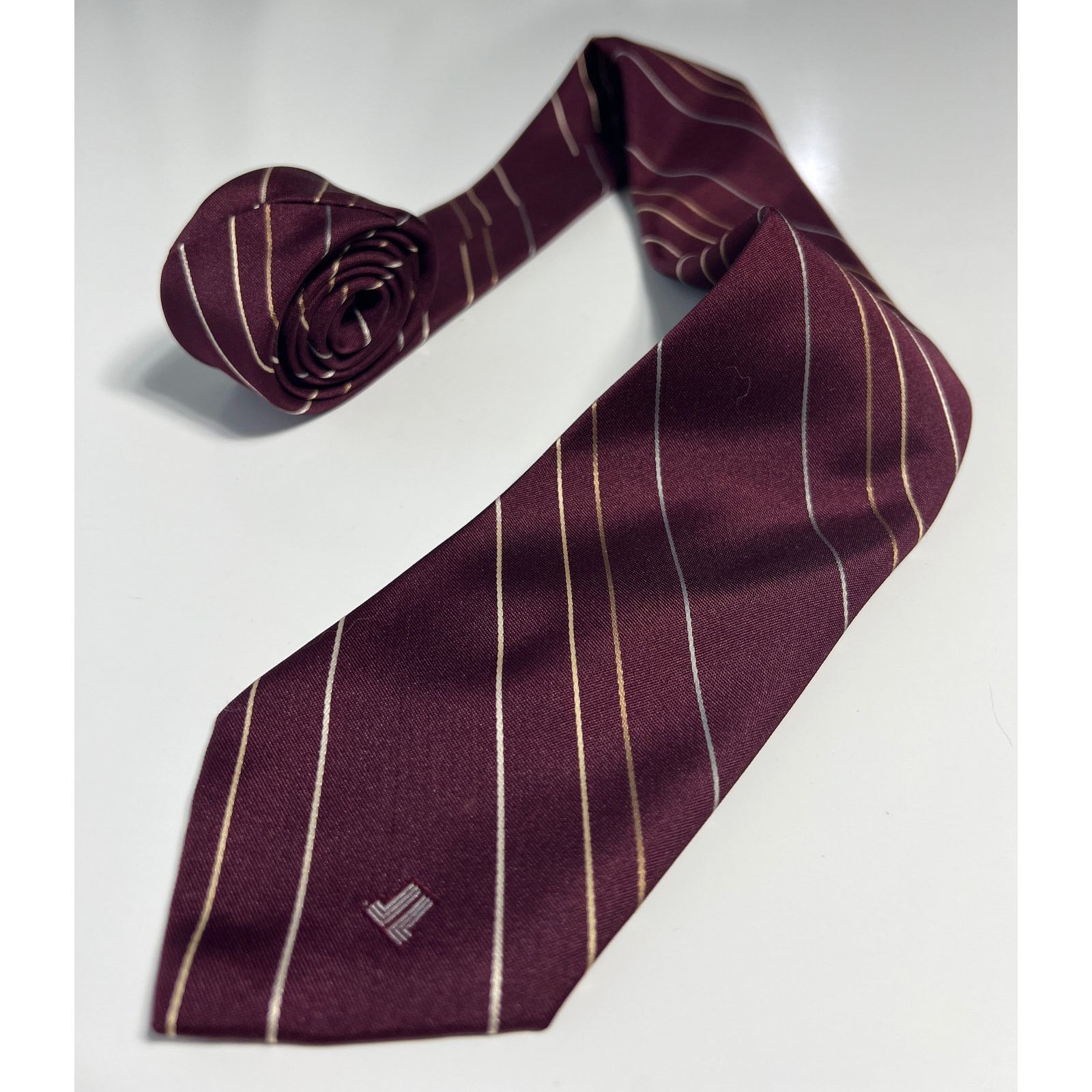 Lanvin Lanvin New York Paris Mens Vintage Red Designer Necktie Tie Size ONE SIZE - 1 Thumbnail