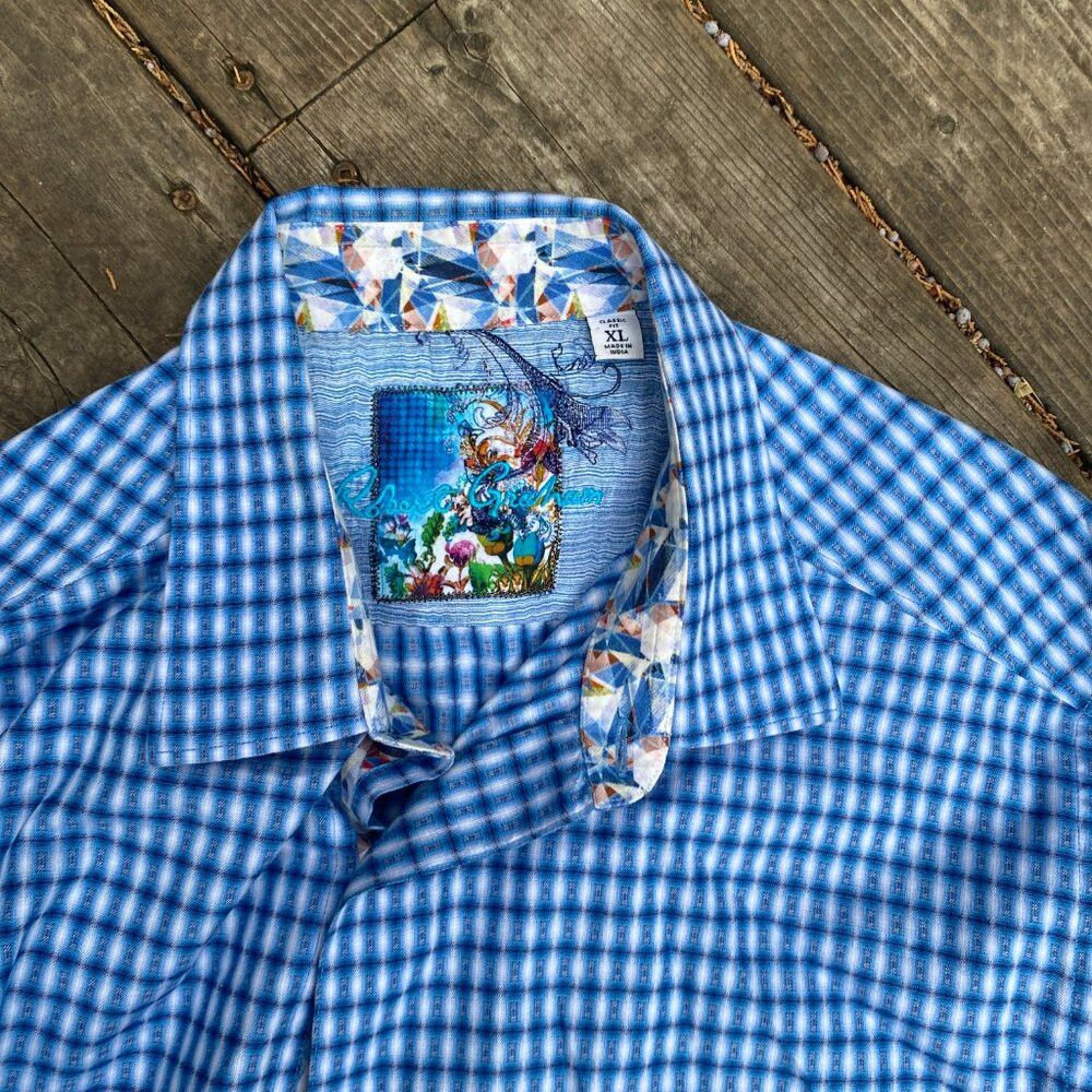 Robert Graham Robert Graham Men’s Classic Fit Dress Egyptian Cotton Shirt Size US XL / EU 56 / 4 - 9 Thumbnail