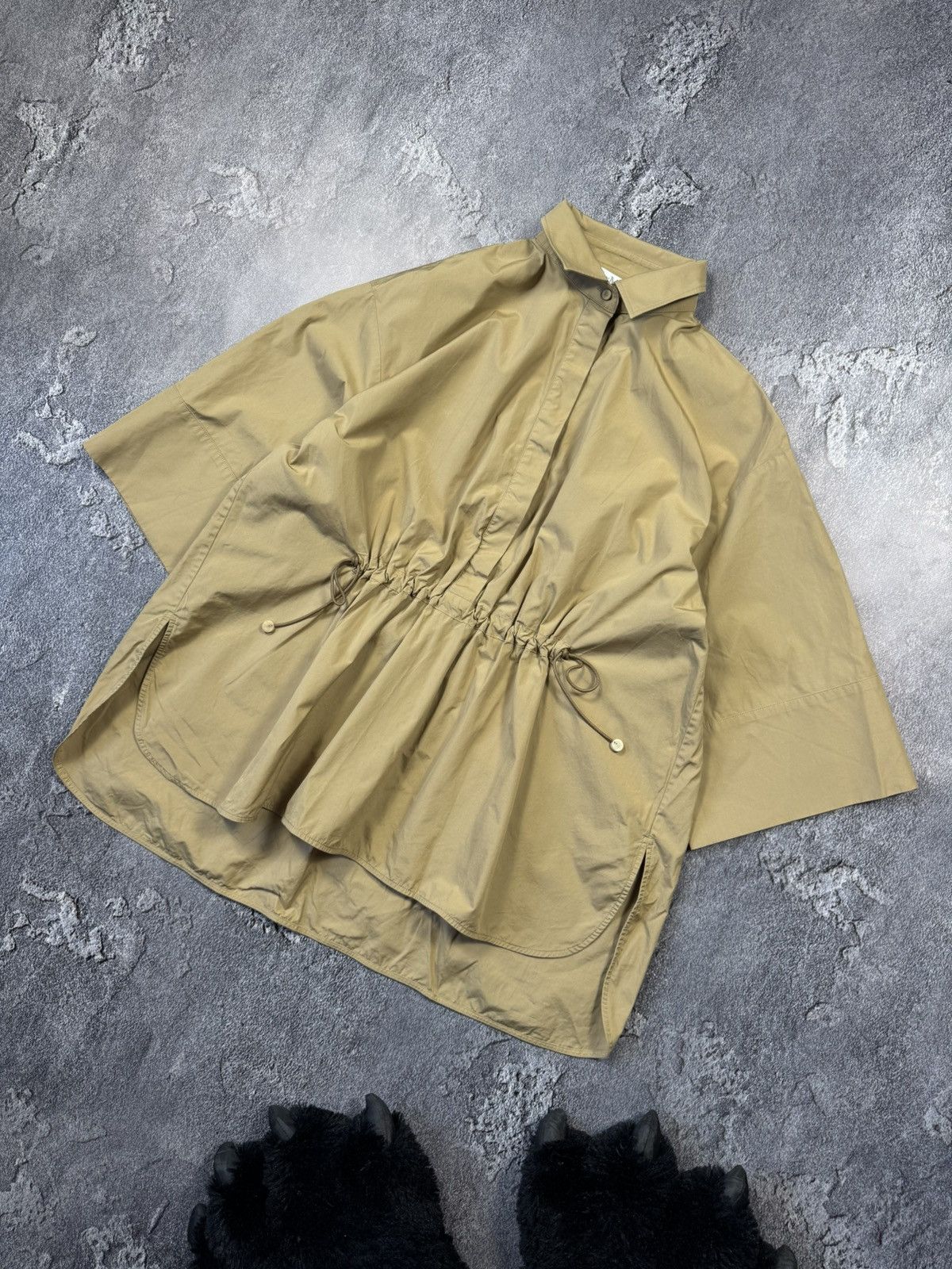 Max Mara MaxMara Oversized Shirt — Sand Beige Size L / US 10 / IT 46 - 1 Thumbnail