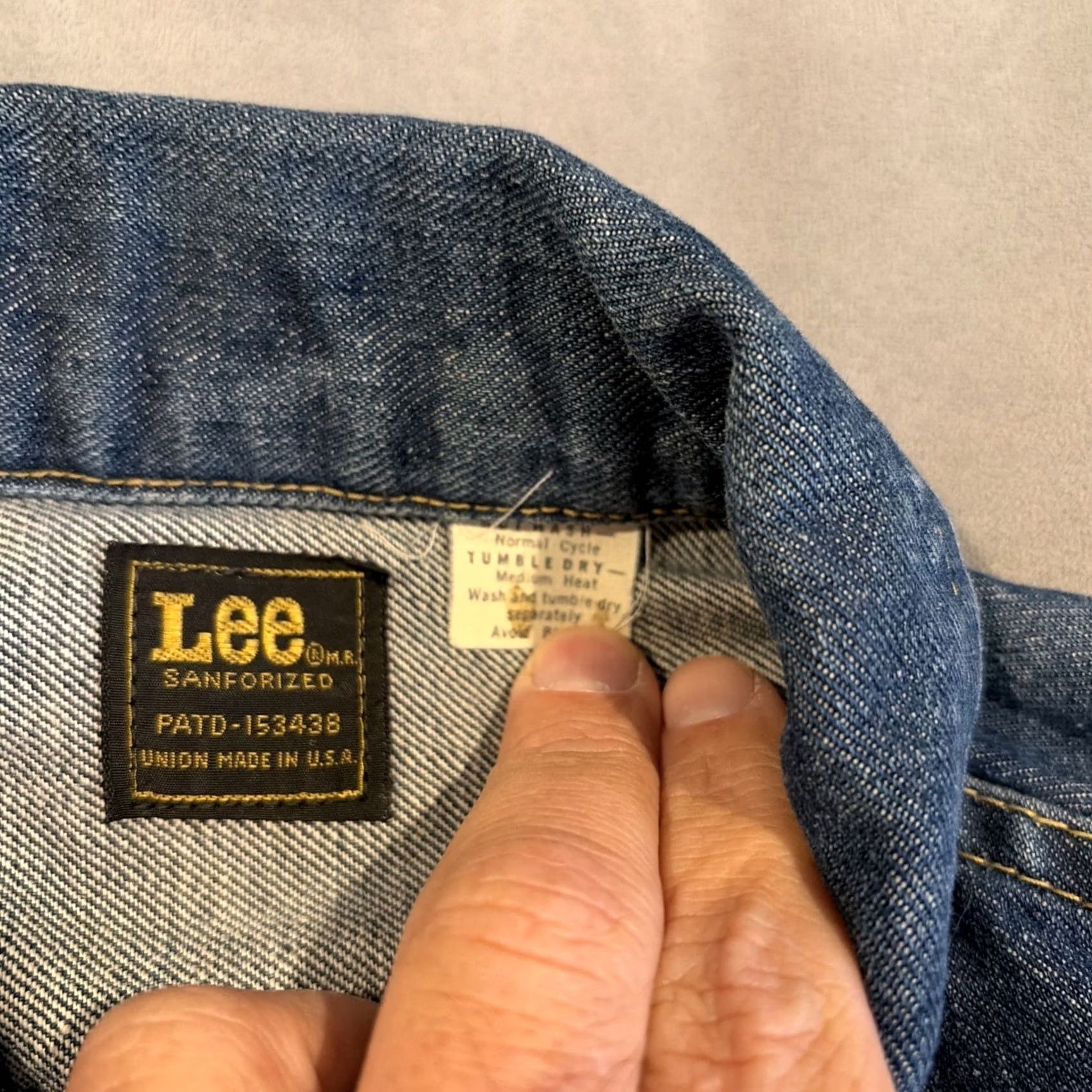 Lee VINTAGE Lee Riders Denim Jacket 44 Regular Men Union Made in USA Size US S / EU 44-46 / 1 - 3 Thumbnail