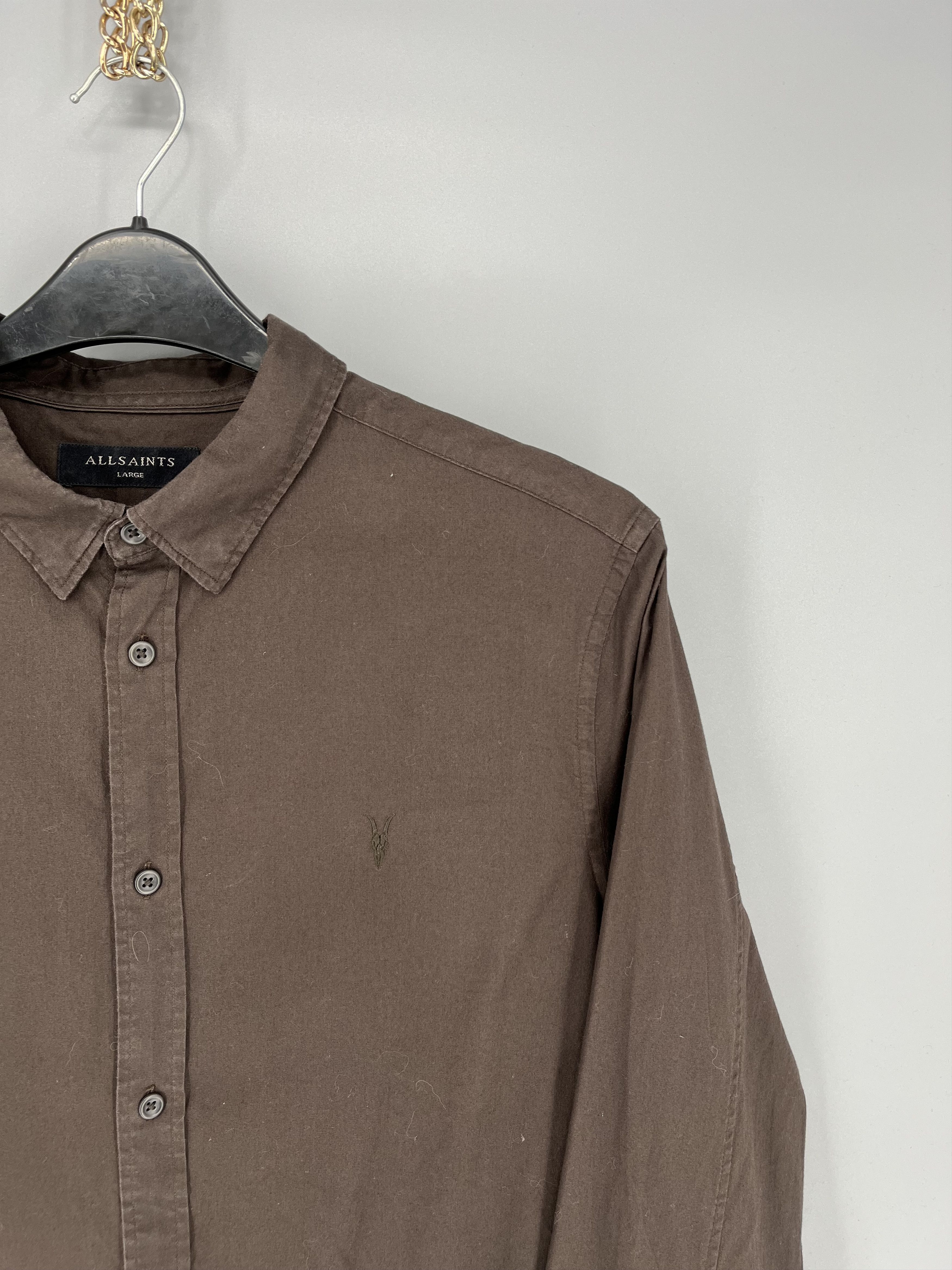 Allsaints × Vintage Allsaints Long Sleeve Shirt Streetwear Y2k Style Size L Size US L / EU 52-54 / 3 - 5 Thumbnail