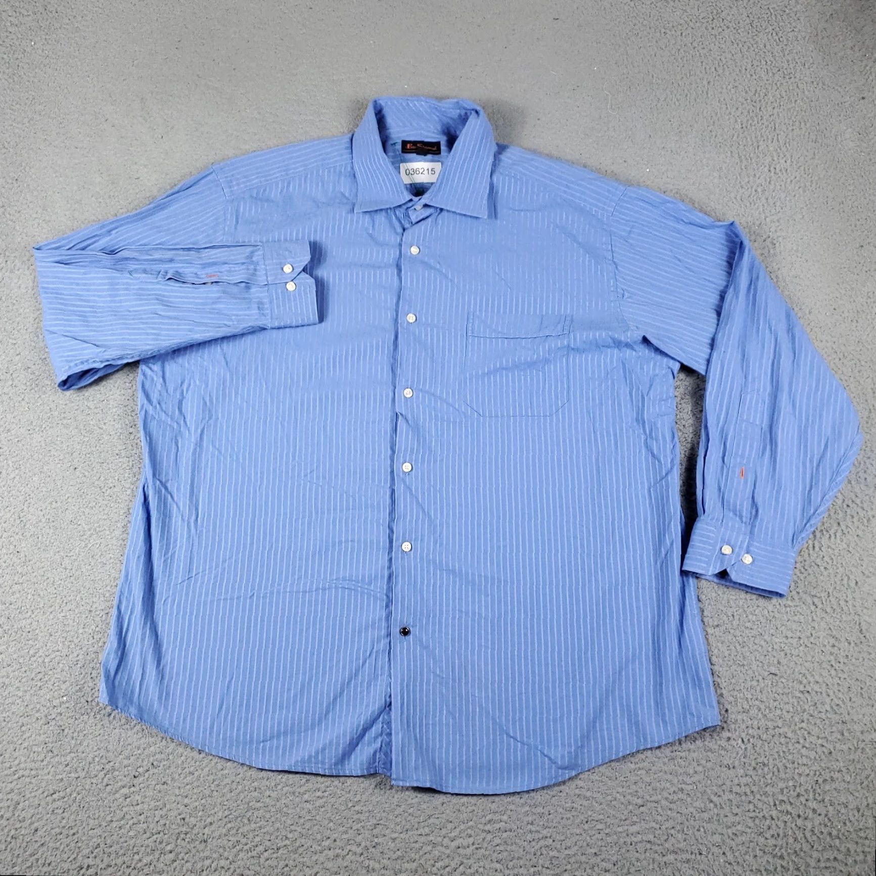 Ben Sherman Ben Sherman Shirt Mens XL Blue Striped Button-Up Long Sleeve Size US XL / EU 56 / 4 - 2 Thumbnail