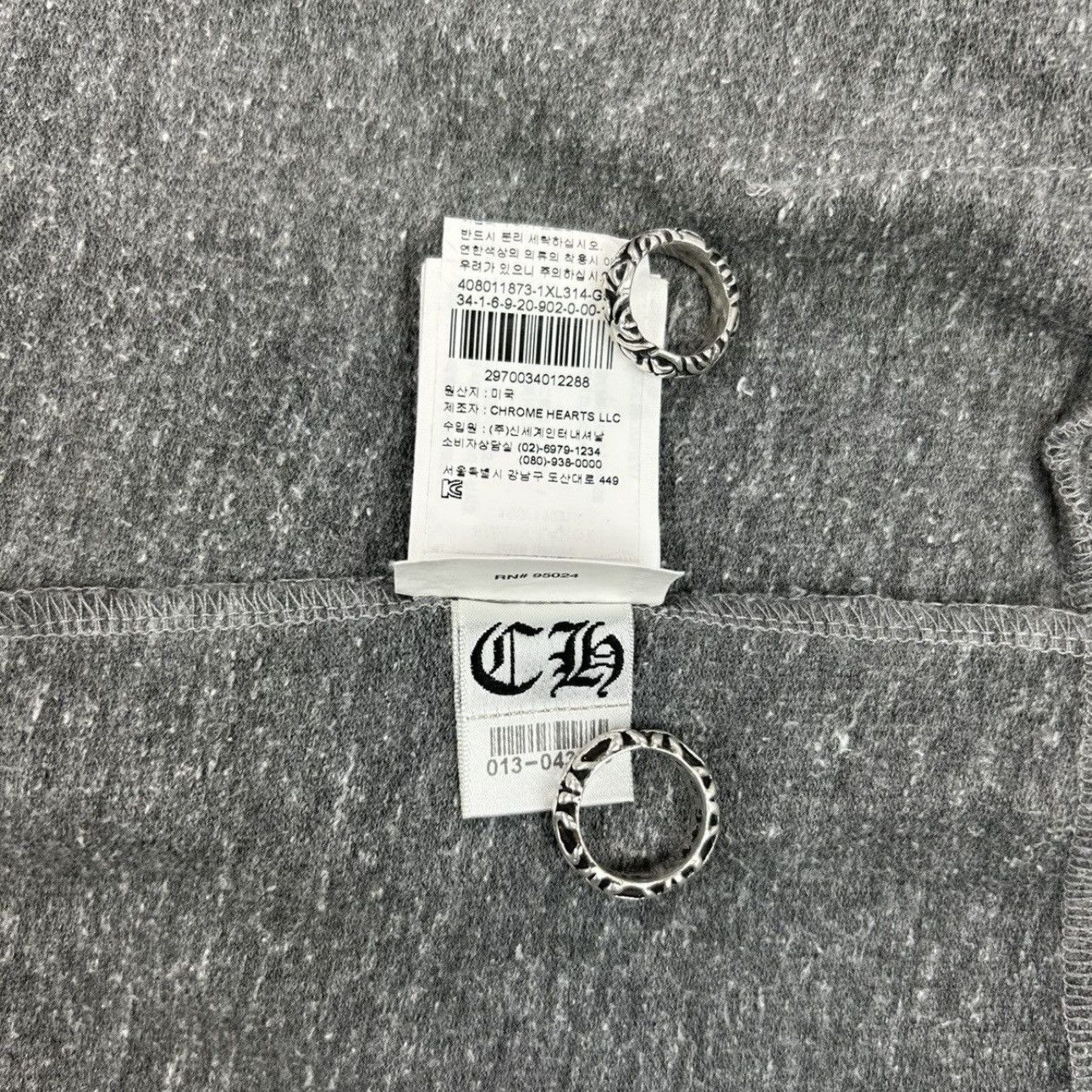 Chrome Hearts Chrome Hearts 'Cross' Graphic Dagger Full-Zip Grey Hoodie Size XL / US 12-14 / IT 48-50 - 8 Thumbnail