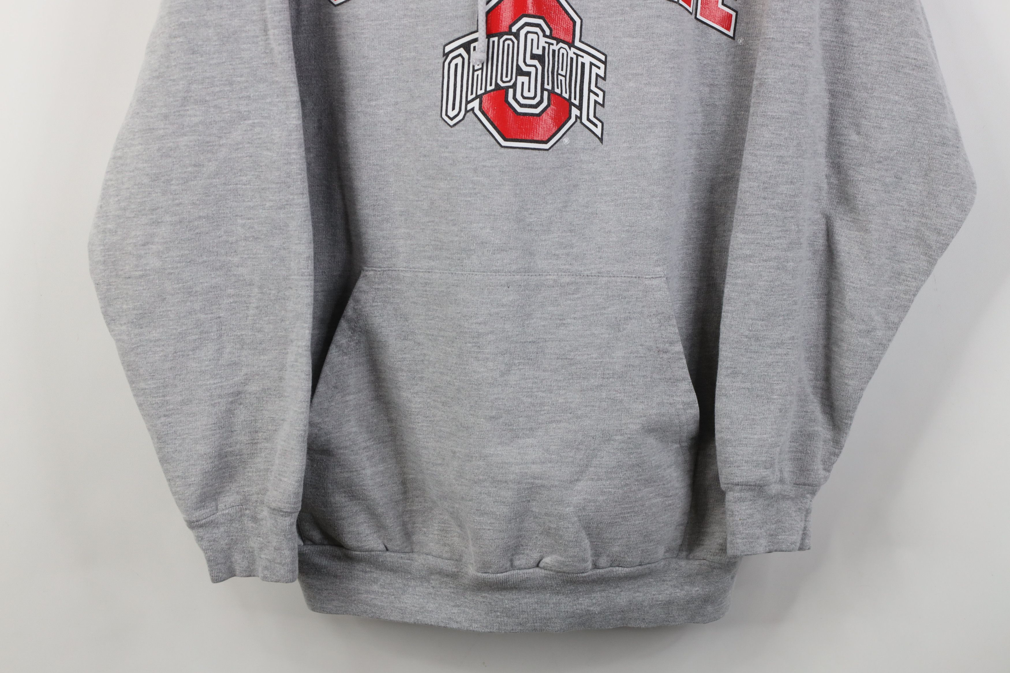 Vintage Vintage 90s Ohio State University Hoodie Sweatshirt Gray Size XL / US 12-14 / IT 48-50 - 3 Thumbnail