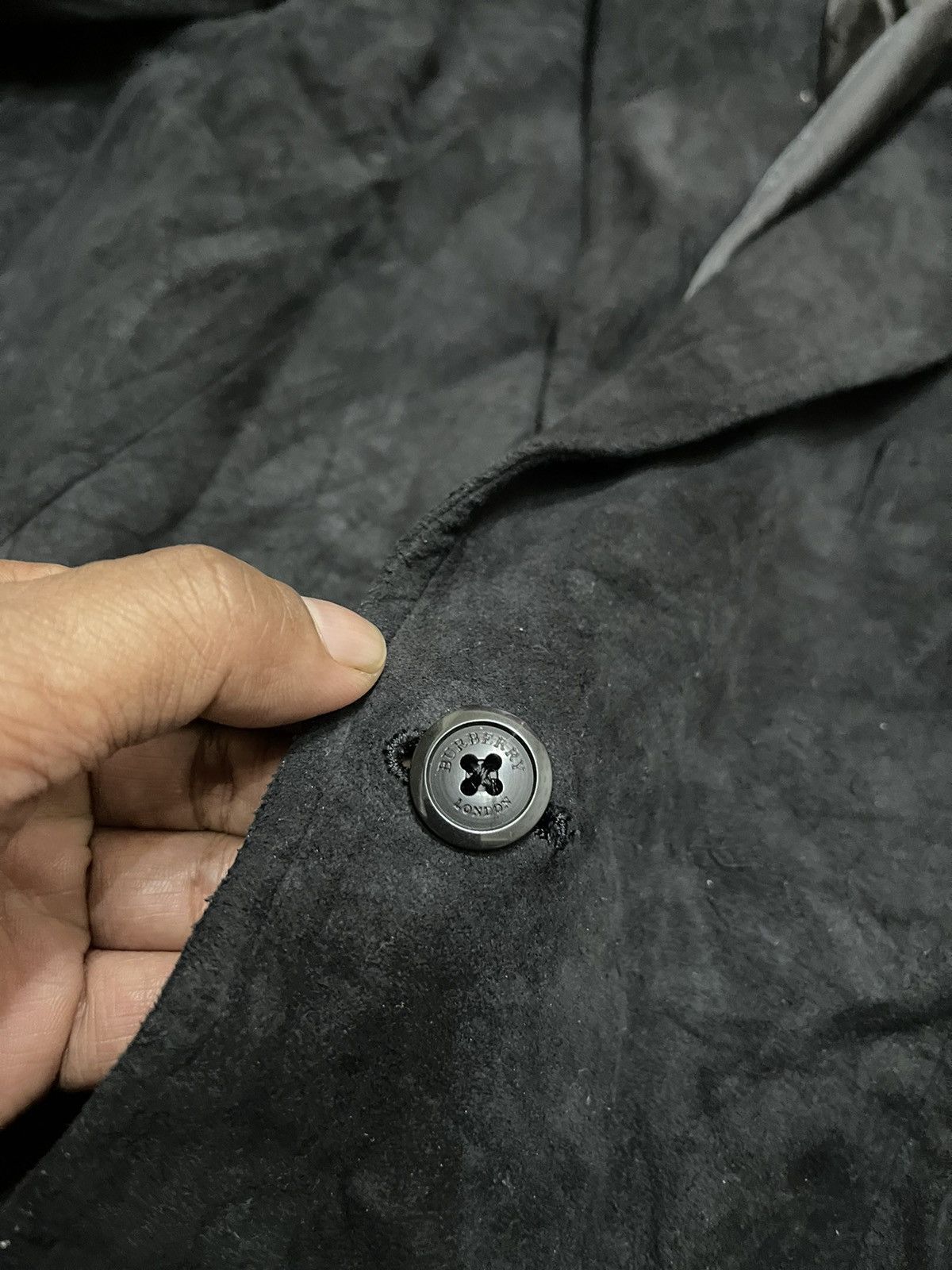 Burberry × Vintage Vintage butberry Suede leather blazer Size US L / EU 52-54 / 3 - 2 Thumbnail