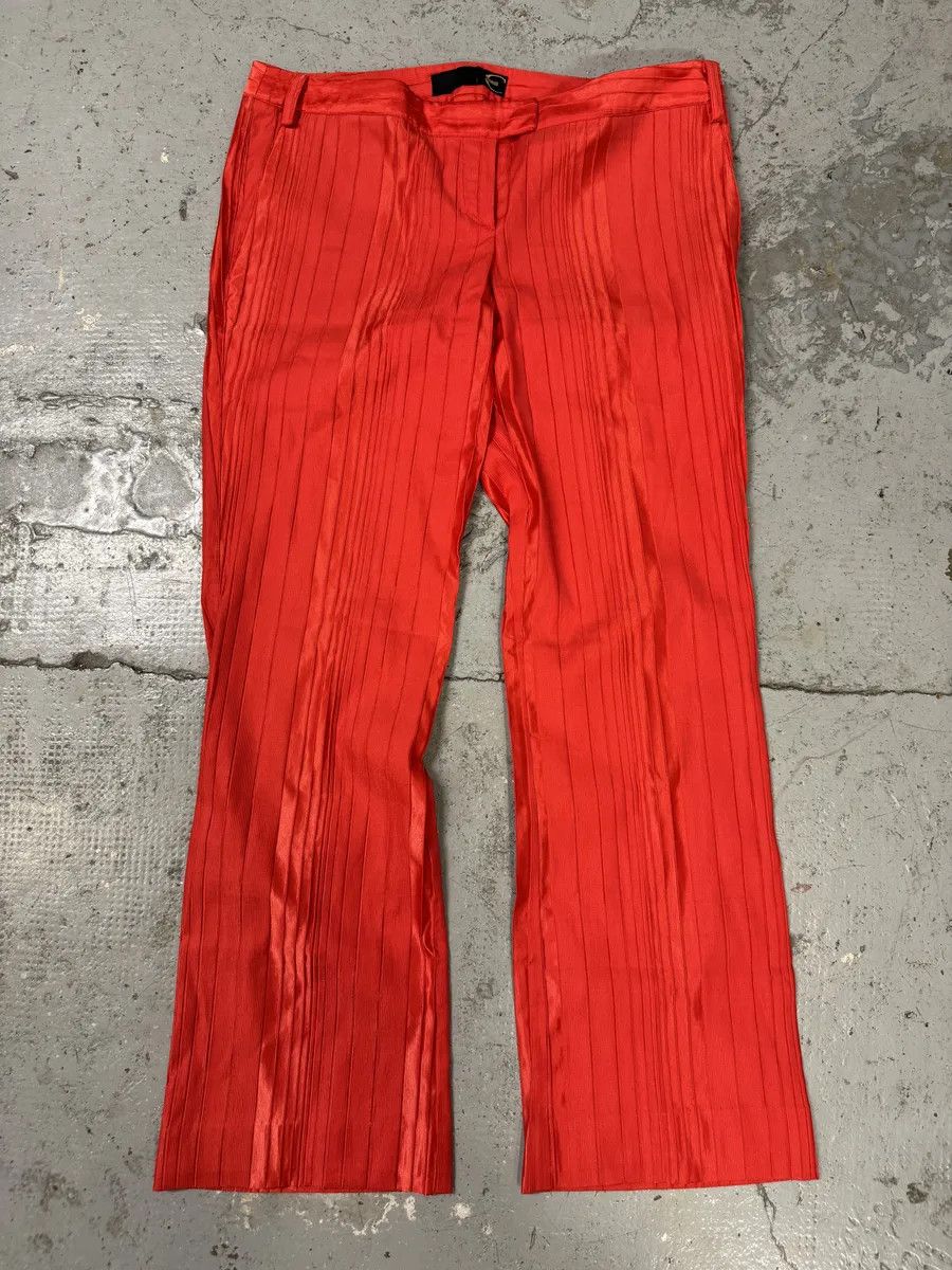 Just Cavalli SS2007 Cavalli Red Pleats Pants Size 27" / US 4 / IT 40 - 7 Thumbnail