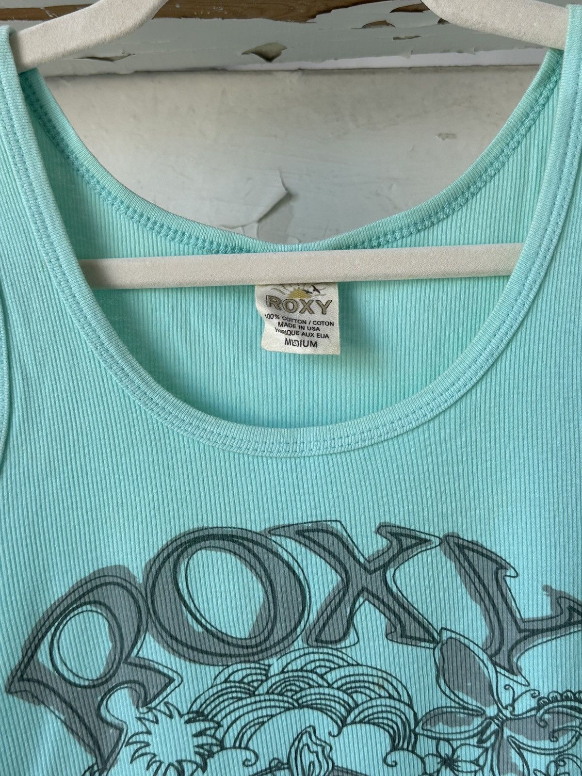 Beauty Beast × If Six Was Nine × Vintage Vintage Roxy Made in USA Printed Tank Top Size M / US 6-8 / IT 42-44 - 6 Thumbnail