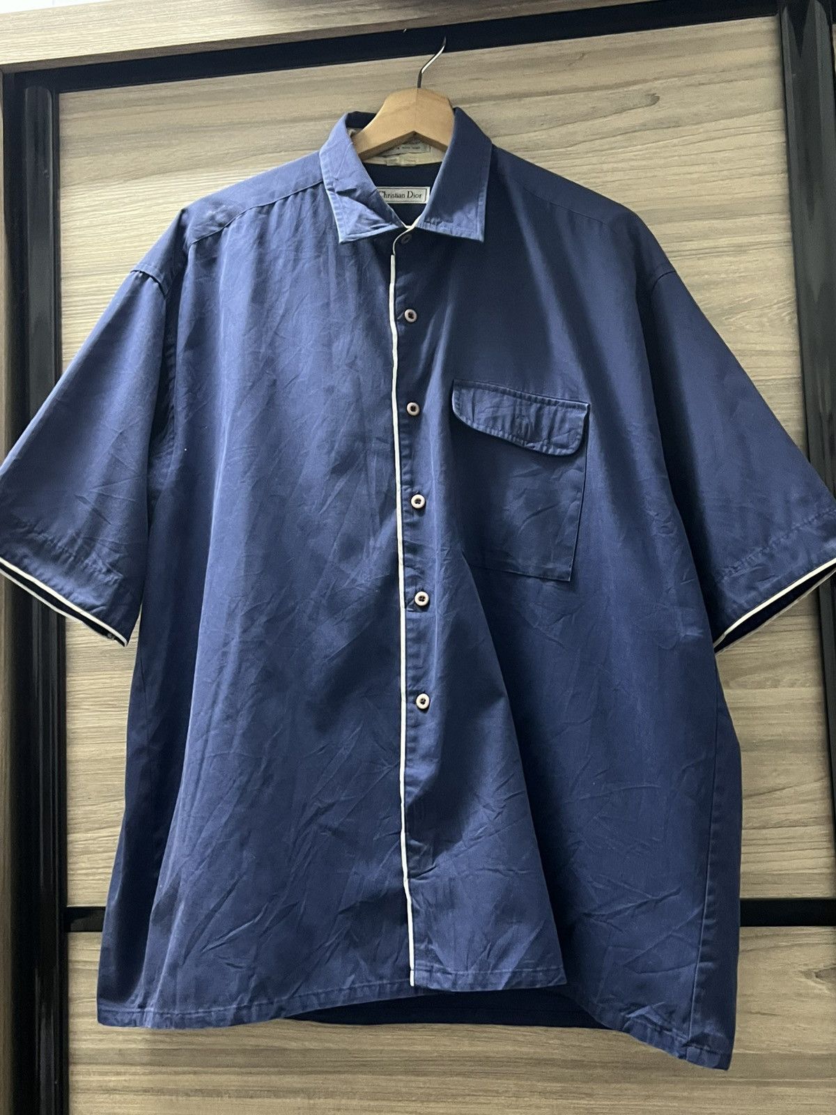 Christian Dior Monsieur Vintage Christian Dior shorts sleeve shirt Size US XL / EU 56 / 4 - 1 Thumbnail