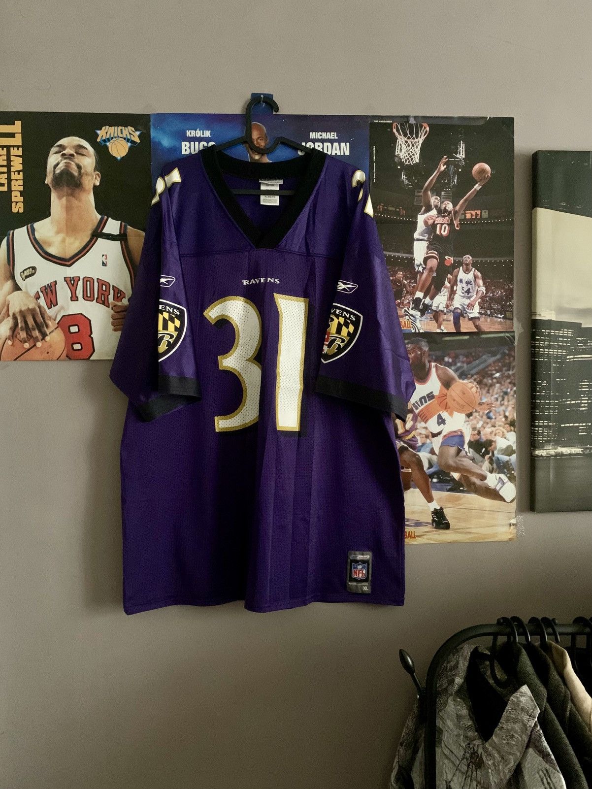 NFL × Reebok 00s Vtg Reebok NFL Baltimore Ravens #31 Jamal Lewis Jersey Size US XL / EU 56 / 4 - 1 Thumbnail