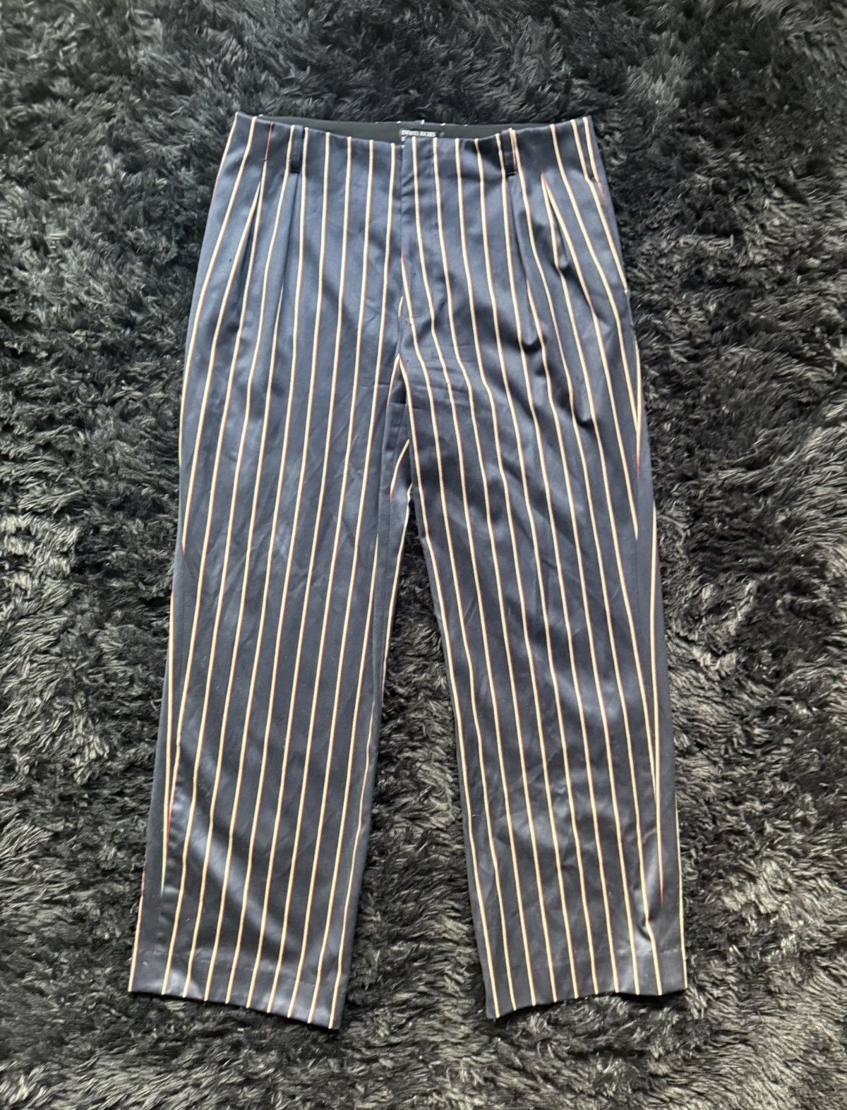 Enfants Riches Deprimes Pinstripe Satin Trouser Spring 2021 Size US 34 / EU 50 - 2 Thumbnail