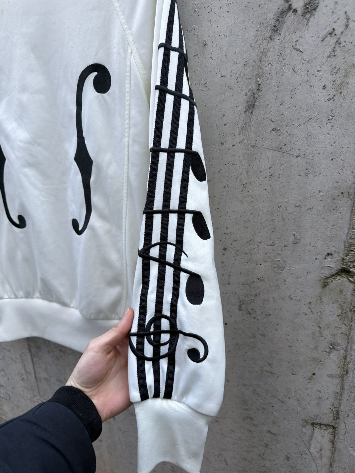 Adidas × Jeremy Scott Jeremy Scott X Adidas Musical Note White Track Jacket Size US XS / EU 42 / 0 - 13 Thumbnail