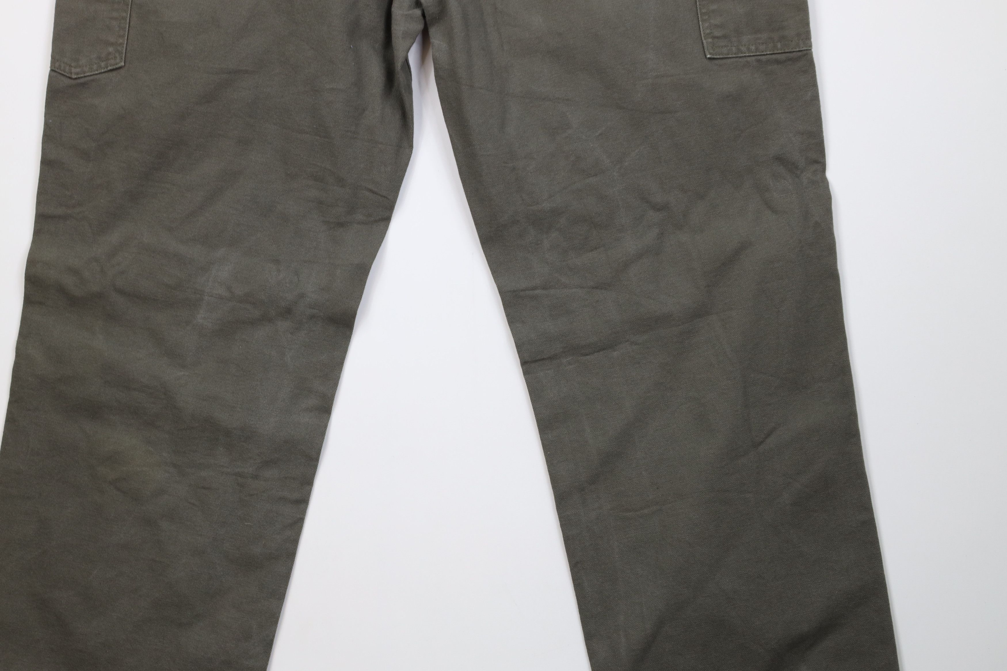 Carhartt Vintage Y2K Carhartt Wide Leg Dungaree Pants Moss Green Size US 38 / EU 54 - 12 Thumbnail