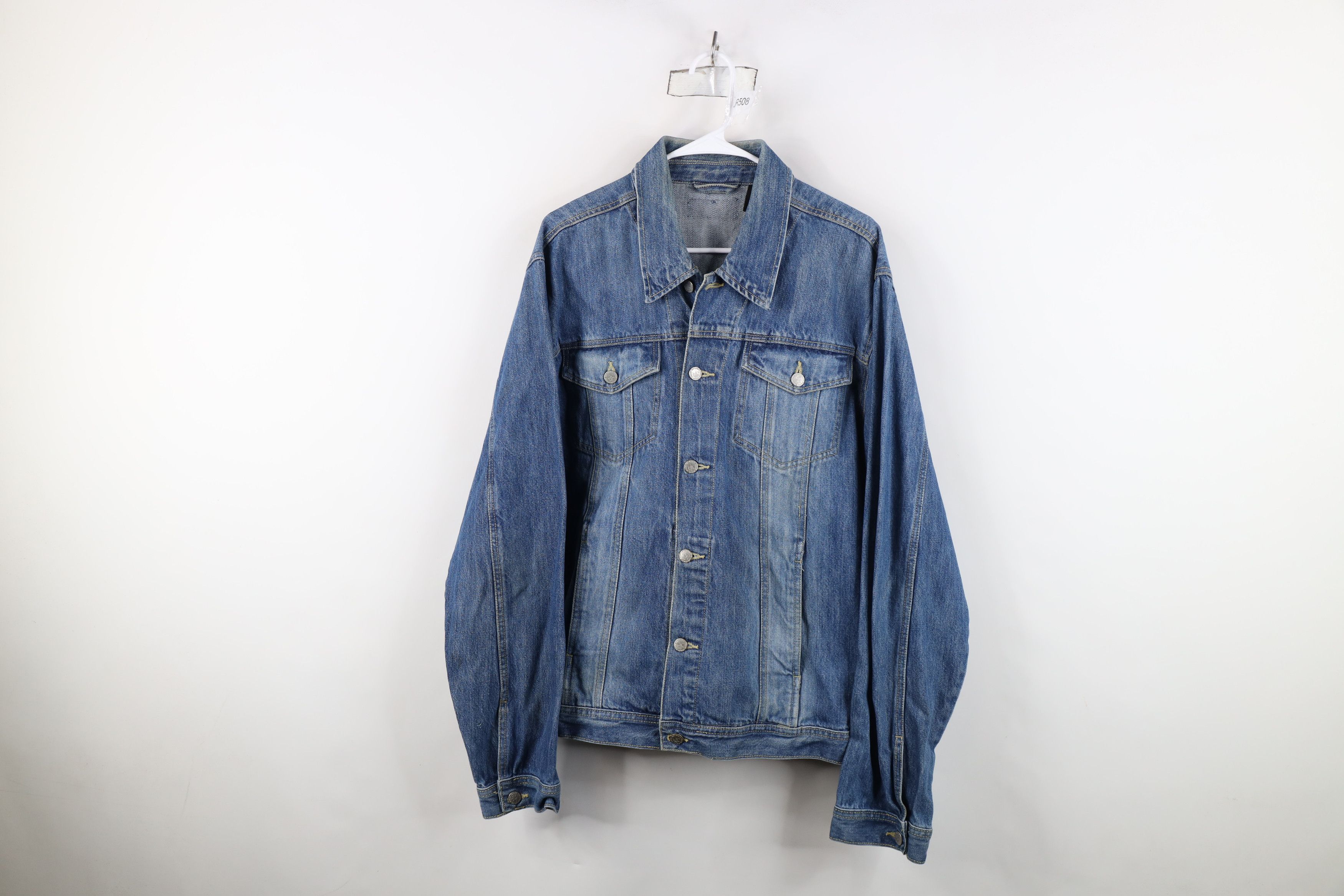 Vintage Vintage 90s Y2K Streetwear Denim Jean Trucker Jacket Blue Size US XL / EU 56 / 4 - 1 Thumbnail
