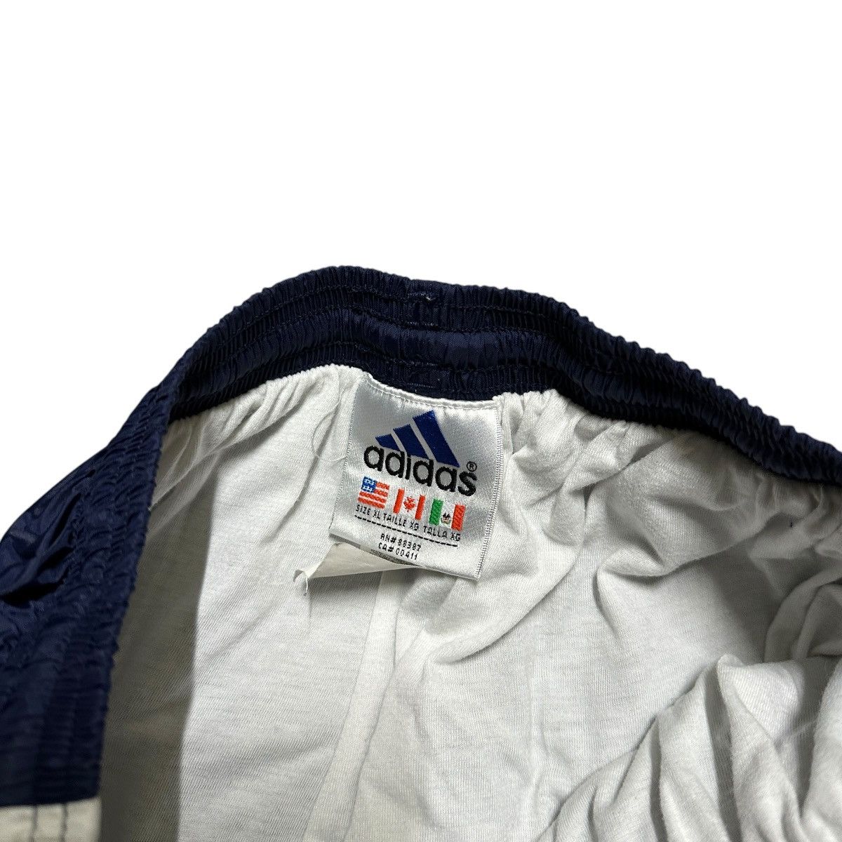 Adidas × Vintage Vintage 90s Adidas Blue Windbreaker Sweatpants Size US 36 / EU 52 - 6 Thumbnail