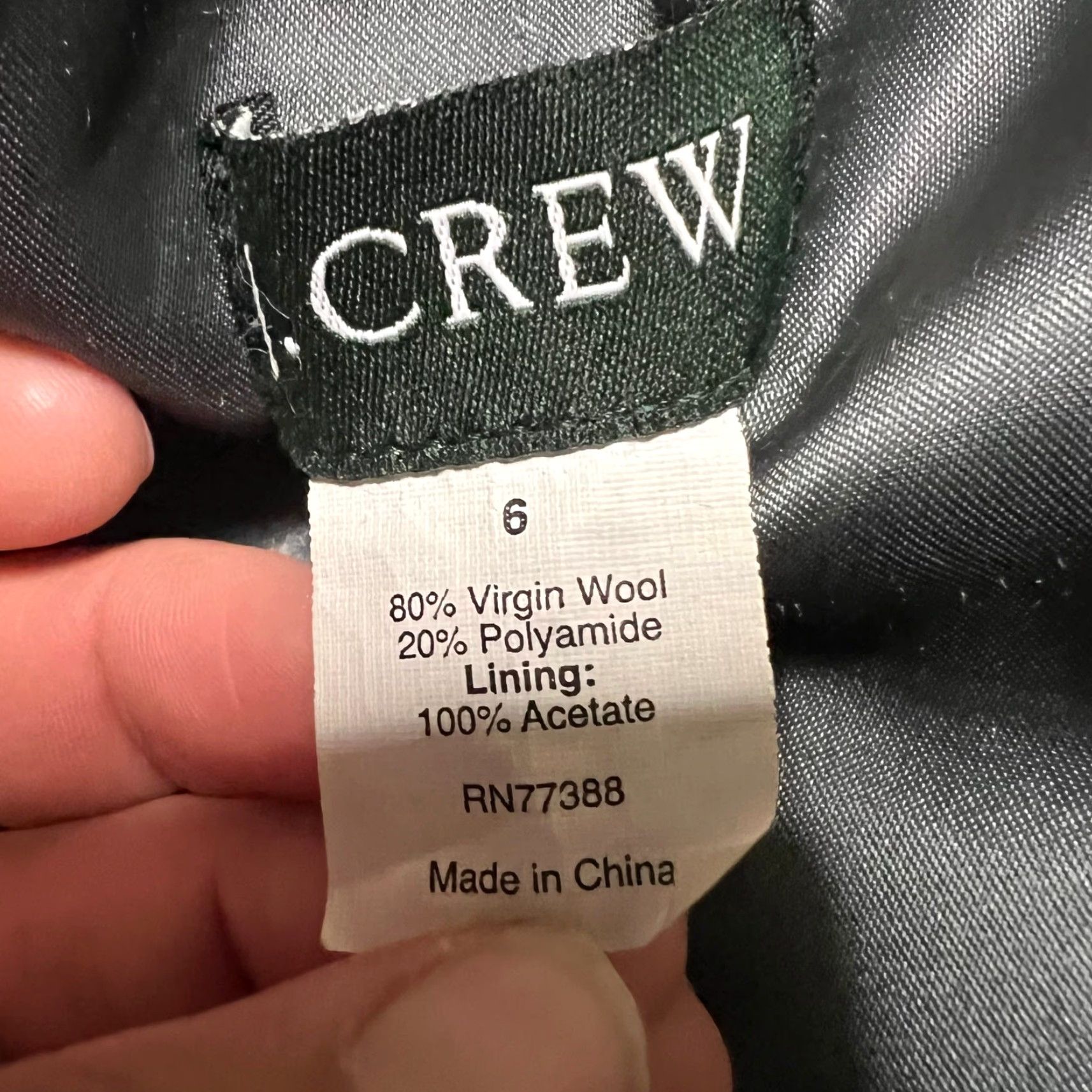 J.Crew J.Crew Trench Coat Womens 6 Purple Wool Long Coat Women Size M / US 6-8 / IT 42-44 - 7 Thumbnail