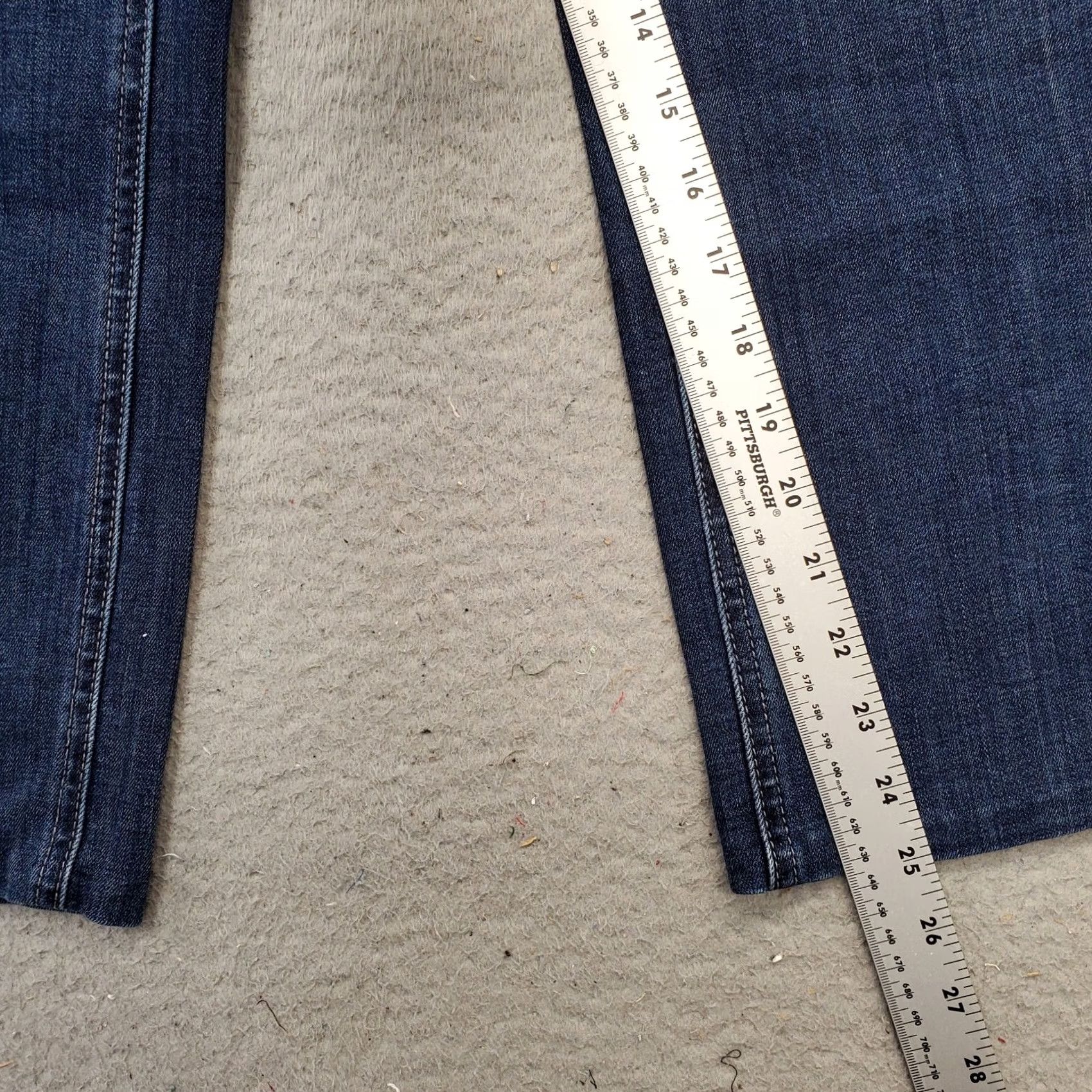 Vintage Christopher & Banks Cropped Jeans Women 16P Blue Denim Pockets Stretch Jeans Cropped 25in Inseam Womens Size 38" / US 16 / IT 52 - 4 Thumbnail