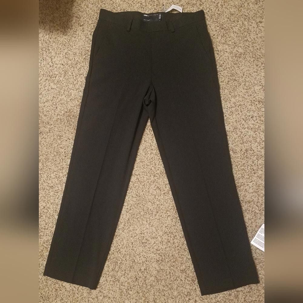 Asos NWT Asos Black Dress Pants Size 30X30 Size 36R - 2 Thumbnail