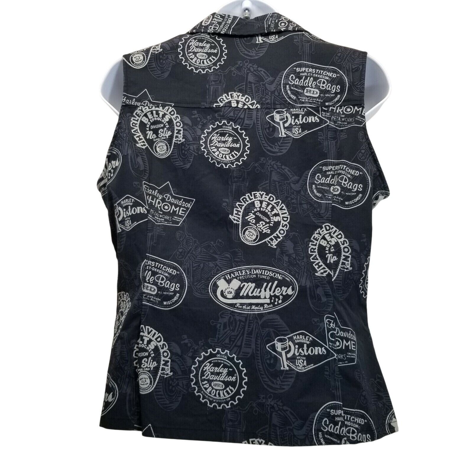 Harley Davidson Harley Davidson Tori Richard S Shirt Top Blouse Sleeveless B Size S / US 4 / IT 40 - 3 Thumbnail