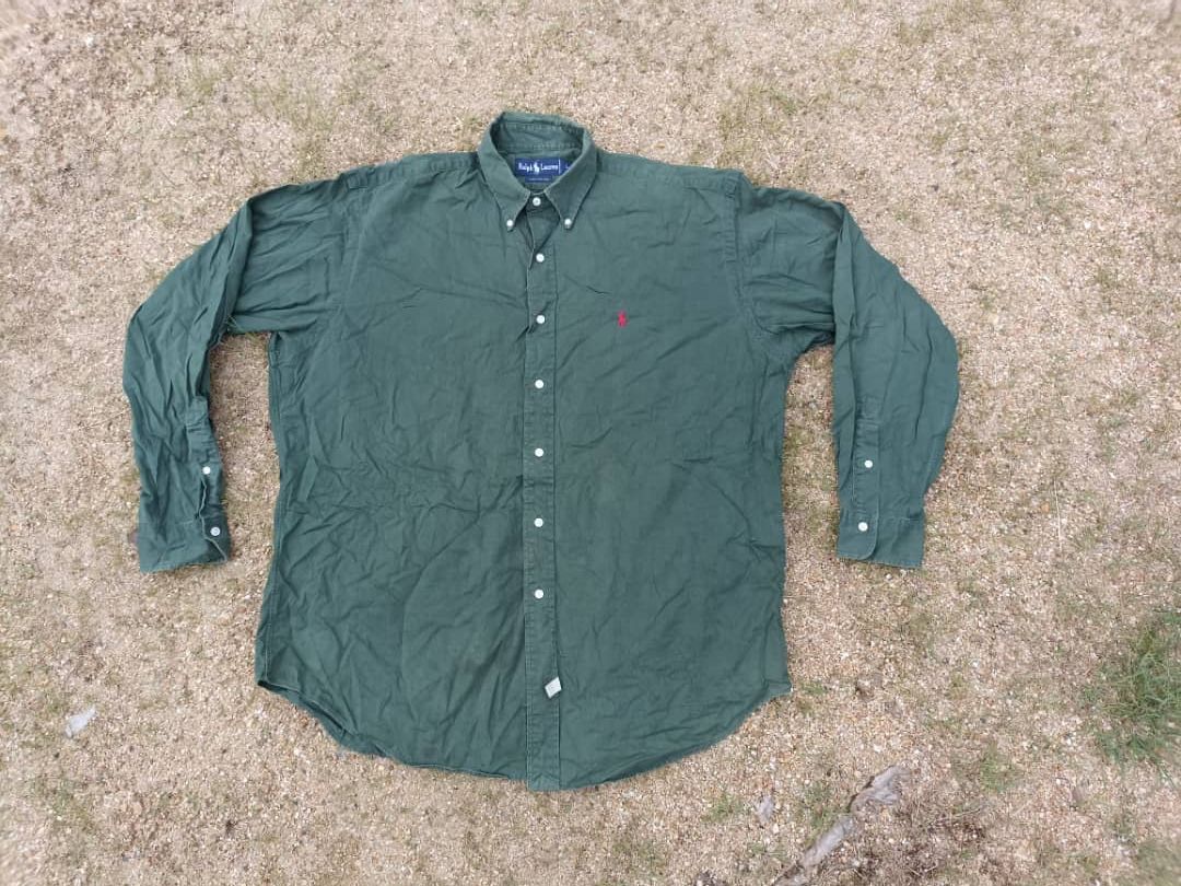 Flannel × Polo Ralph Lauren Polo Ralph Lauren green Faded Size US L / EU 52-54 / 3 - 3 Thumbnail