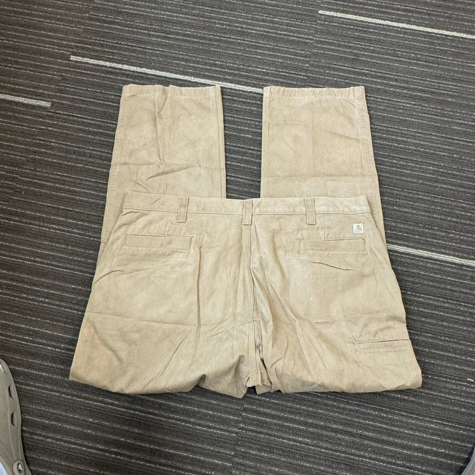 Carhartt Tan baggy Carhartt straight leg workwear casual trousers Size US 44 / EU 60 - 5 Thumbnail