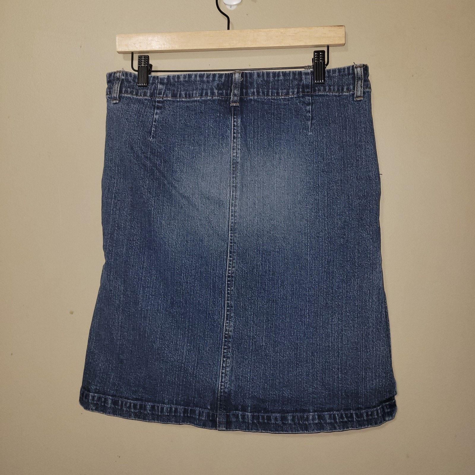 American Eagle Outfitters American Eagle Jean Skirt Size 10 Pockets Side Slits Size 32" / US 10 / IT 46 - 9 Thumbnail