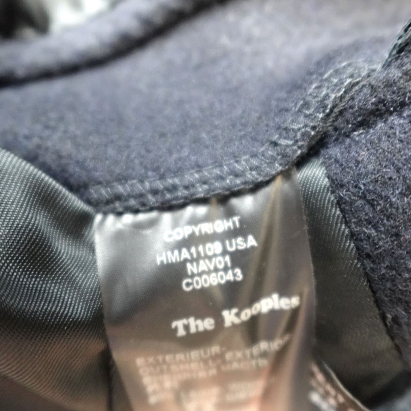 The Kooples The Kooples Coat Pea Blue Wool Blend Double Breasted 38 Wool Navy Trim Mens Jacket Coat Size US XXS / EU 40 - 4 Thumbnail