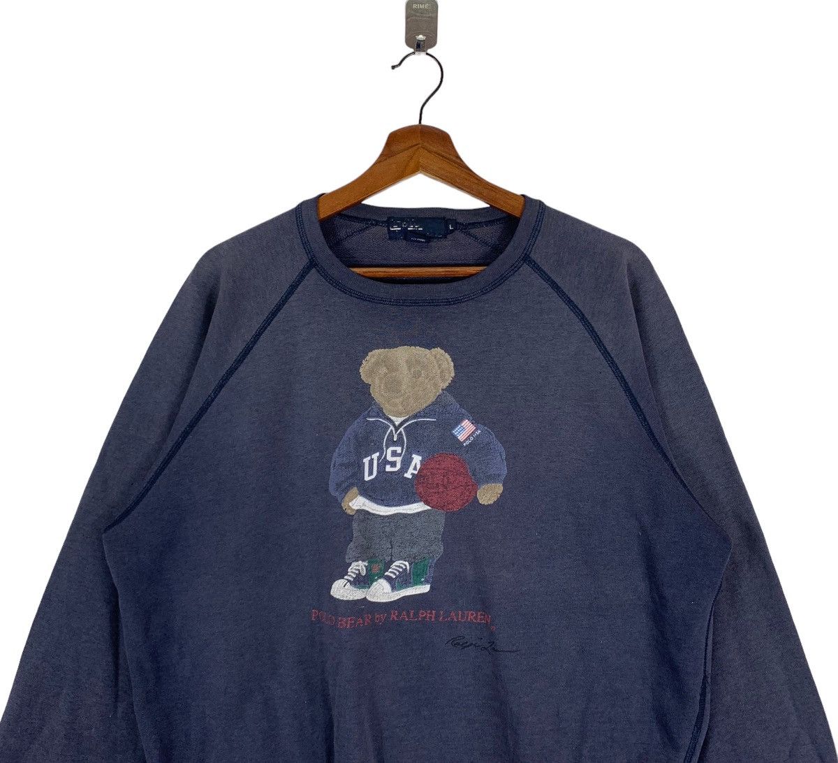 Vintage Vintage 90s Polo Ralph Lauren Polo Bear Pullover Jumpers Size US L / EU 52-54 / 3 - 4 Thumbnail