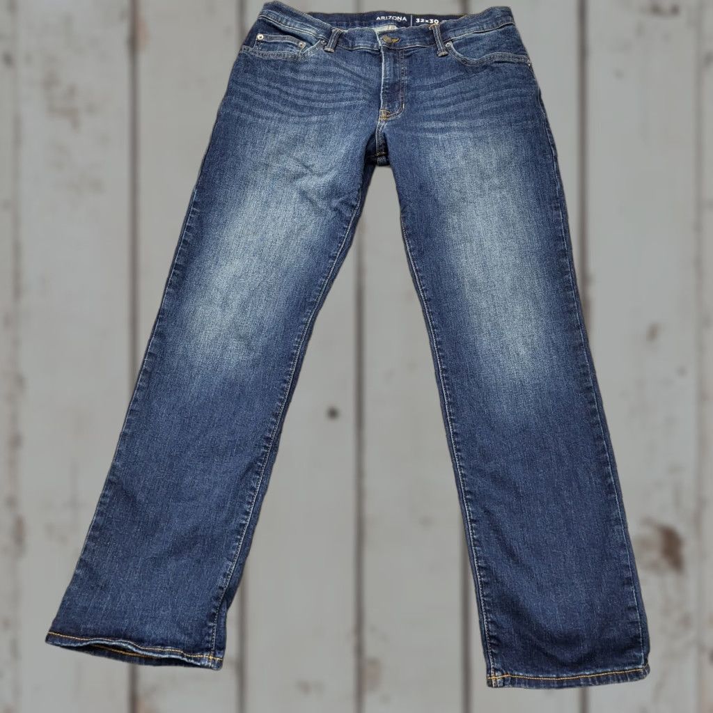 Vintage Arizona Jeans Men's Size 32x30 Blue Athletic Taper Denim Pants Preppy College Jeans Size US 32 / EU 48 - 1 Thumbnail