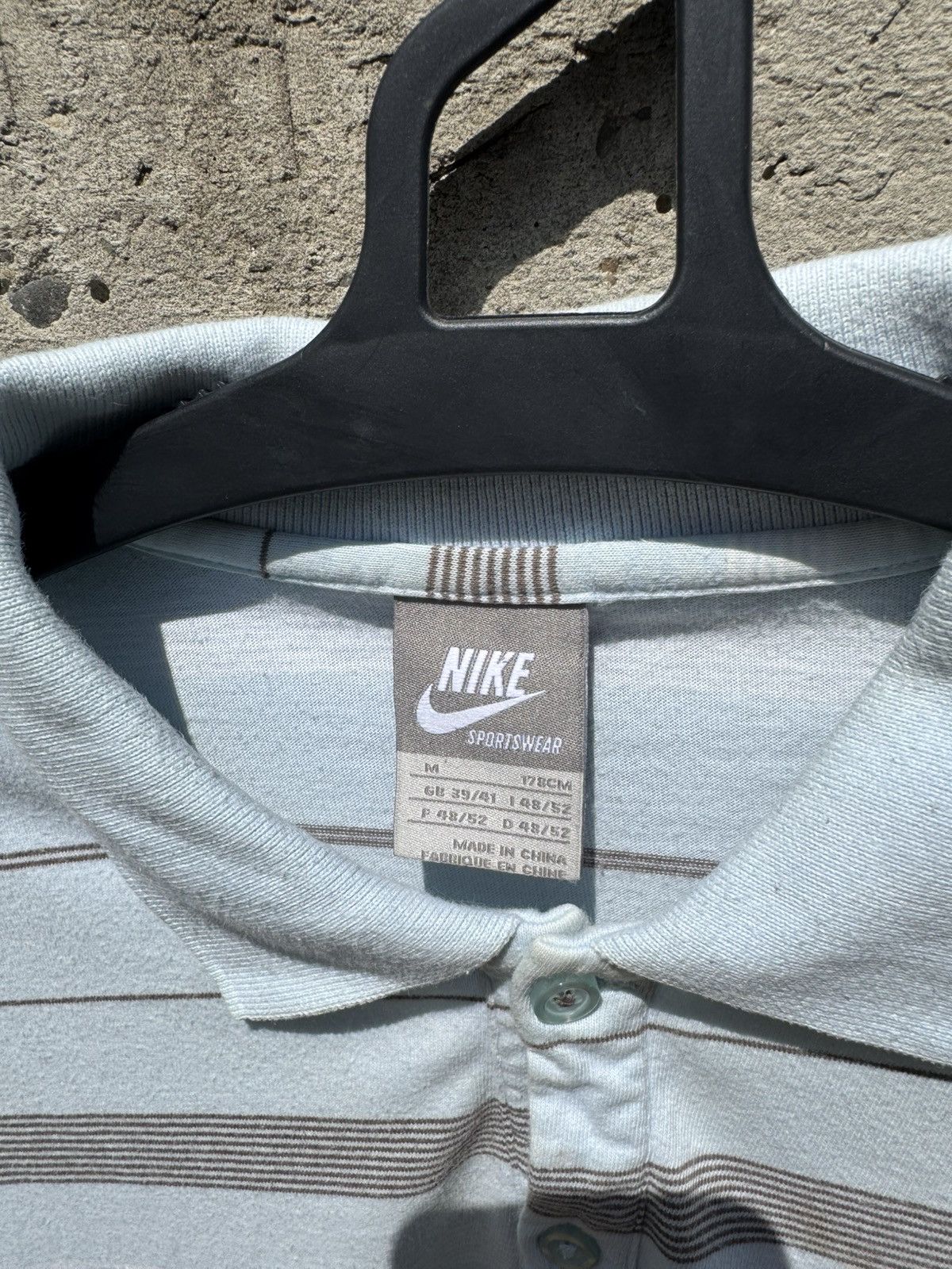 Vintage Vintage Nike Stripes Blue Rugby Long Sleeve Size US S / EU 44-46 / 1 - 4 Thumbnail