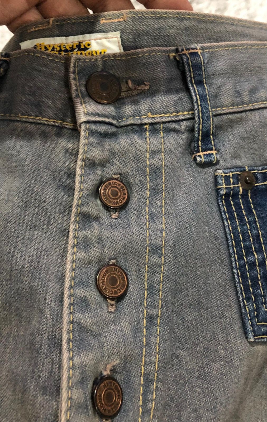 Hysteric Glamour × Vintage Vintage Hysteric Glamour Patchwork Denim Size 28" / US 6 / IT 42 - 11 Thumbnail