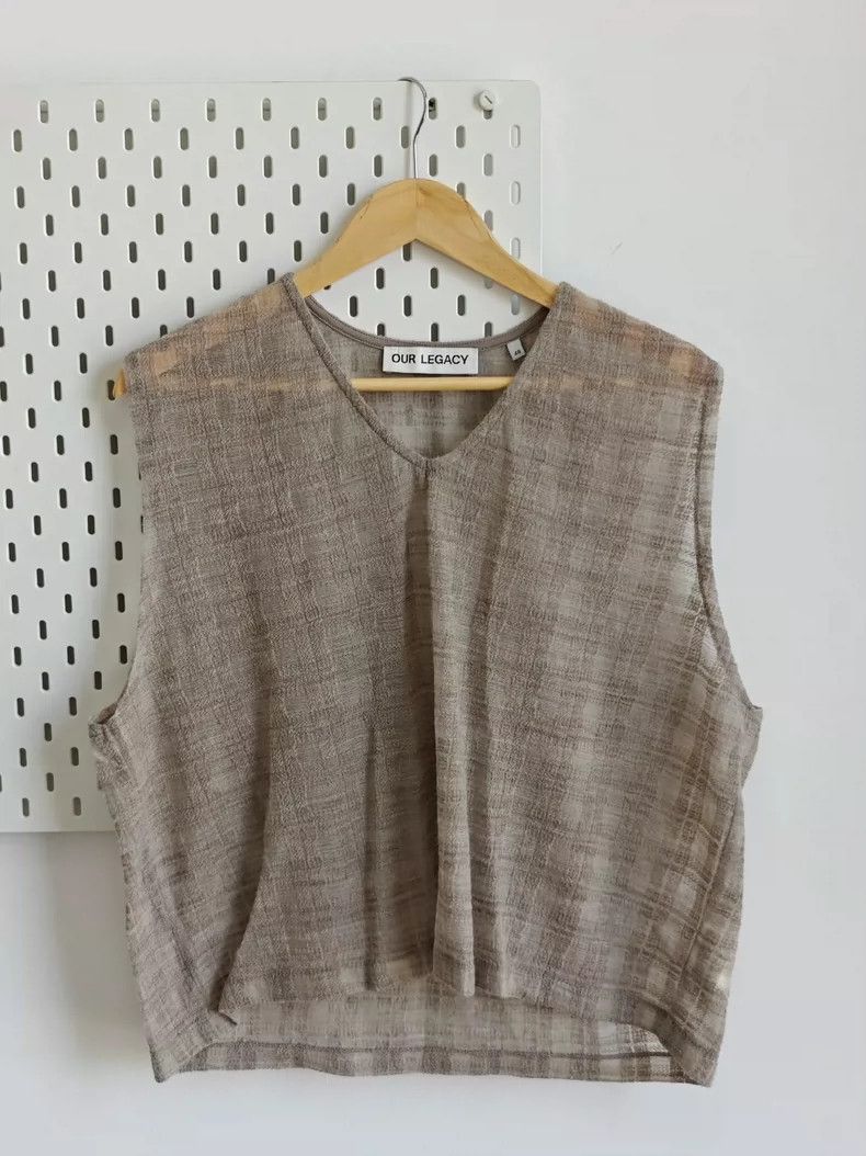 Our Legacy our legacy size 48 Light coffee-coloured wool vest 2502-Nex Size 38L - 1 Thumbnail