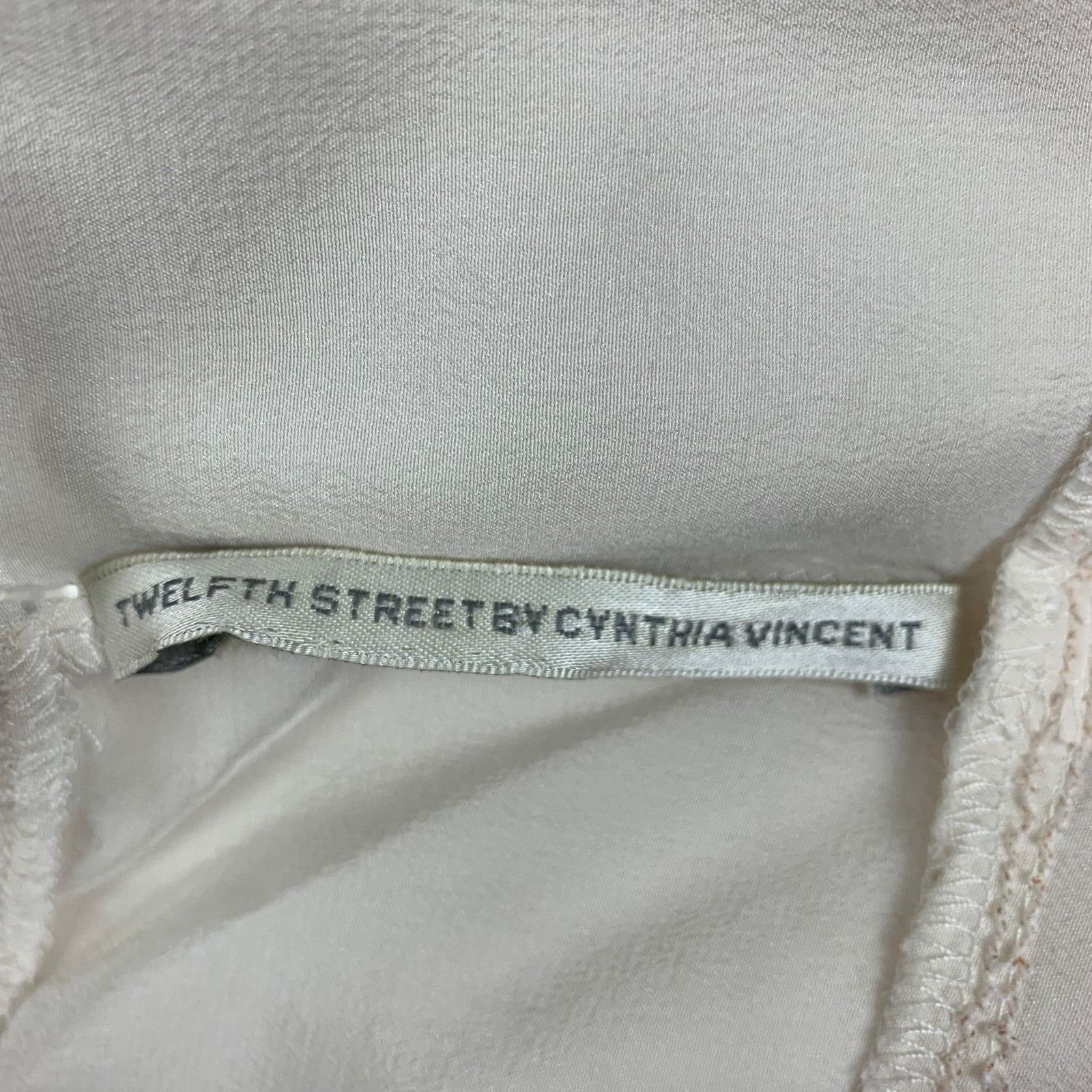 Other TWELFTH STREET Size S Cream Silk Slip Dress Size S / US 4 / IT 40 - 4 Thumbnail