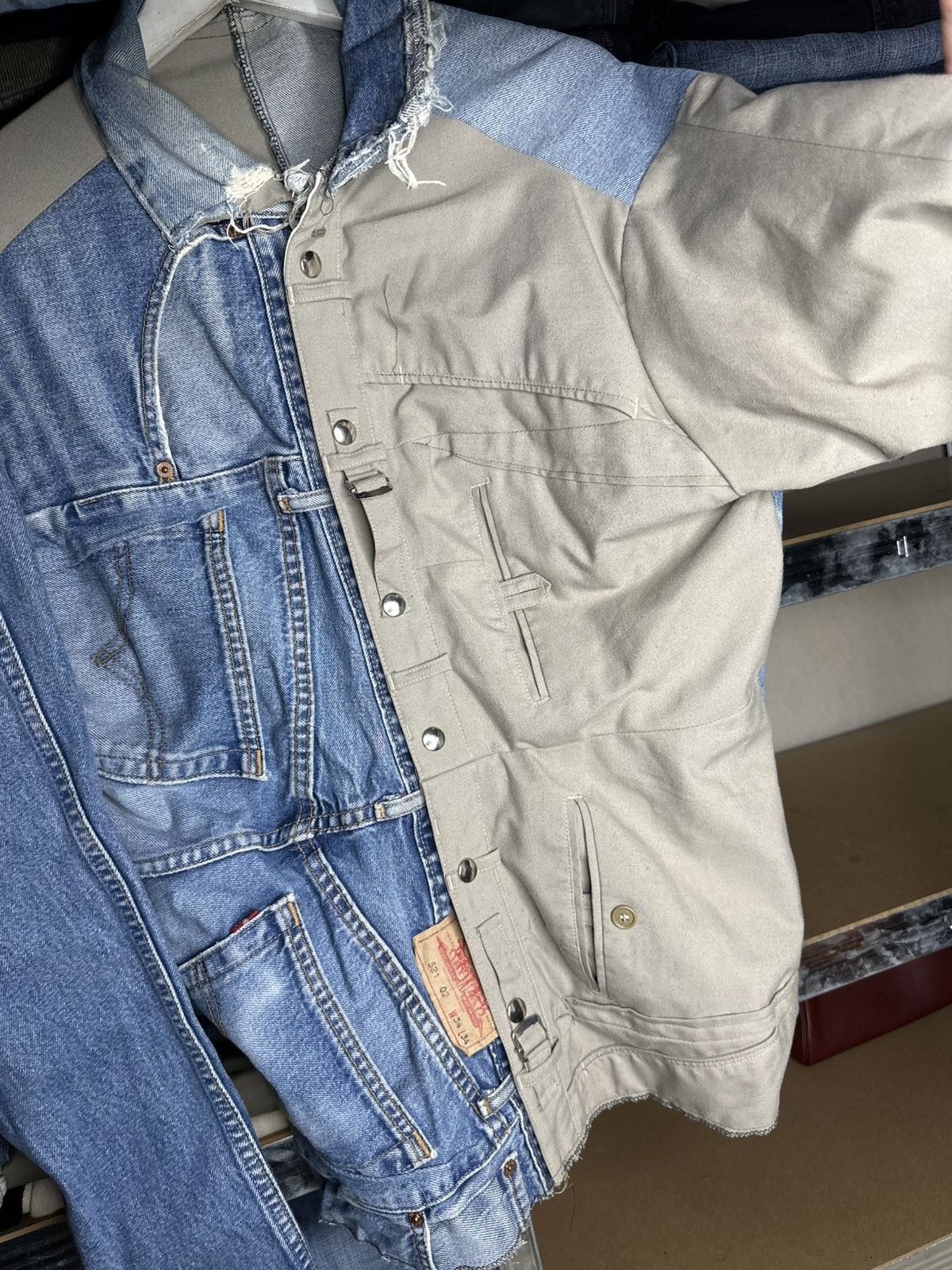 Levi's 1:1 Custom Levi's Denim Military Pants Patchwork Jacket Size US L / EU 52-54 / 3 - 4 Thumbnail