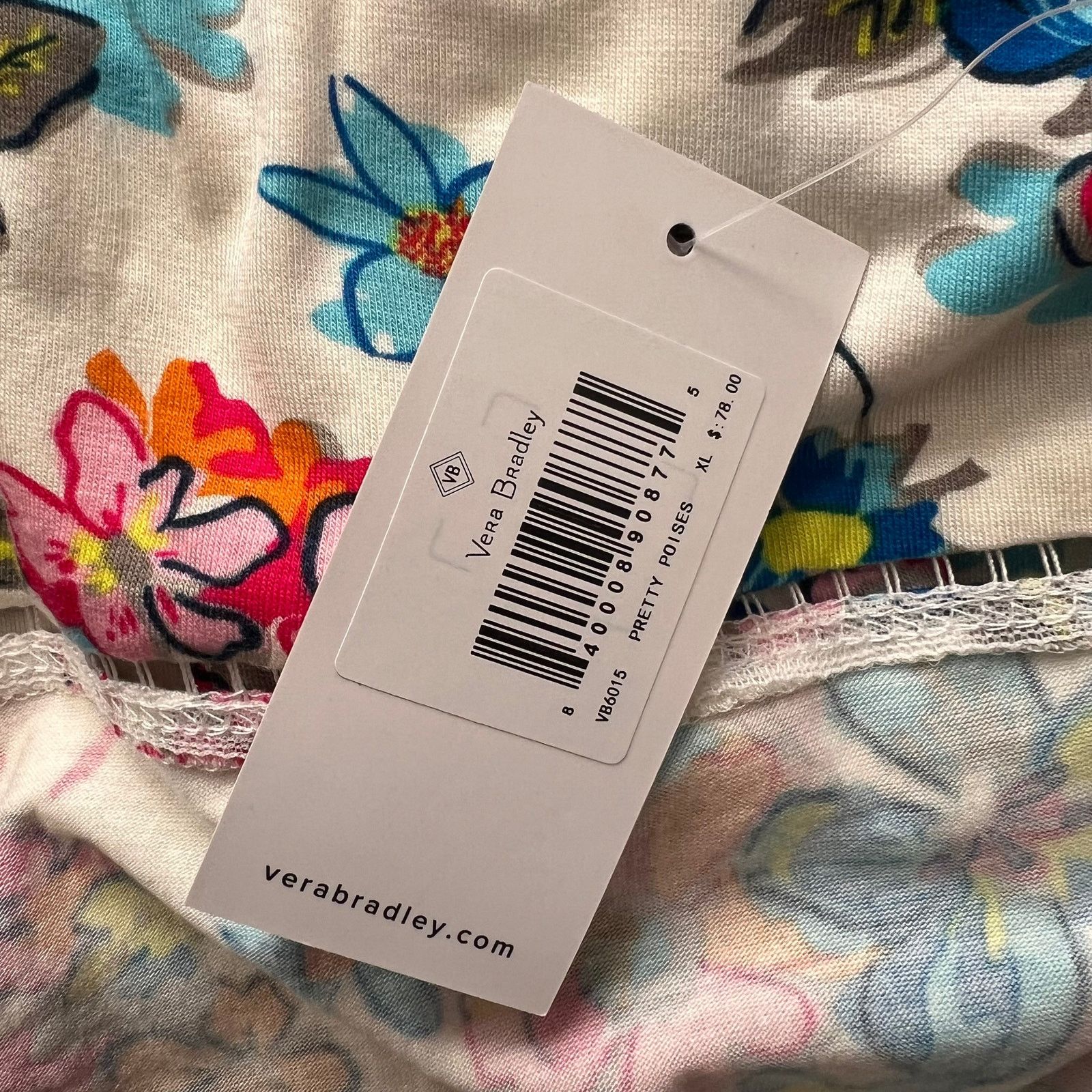 Vera Bradley VERA BRADLEY Pretty Posies Heather Wrap Robe w/ Tags, XL Size ONE SIZE - 15 Thumbnail